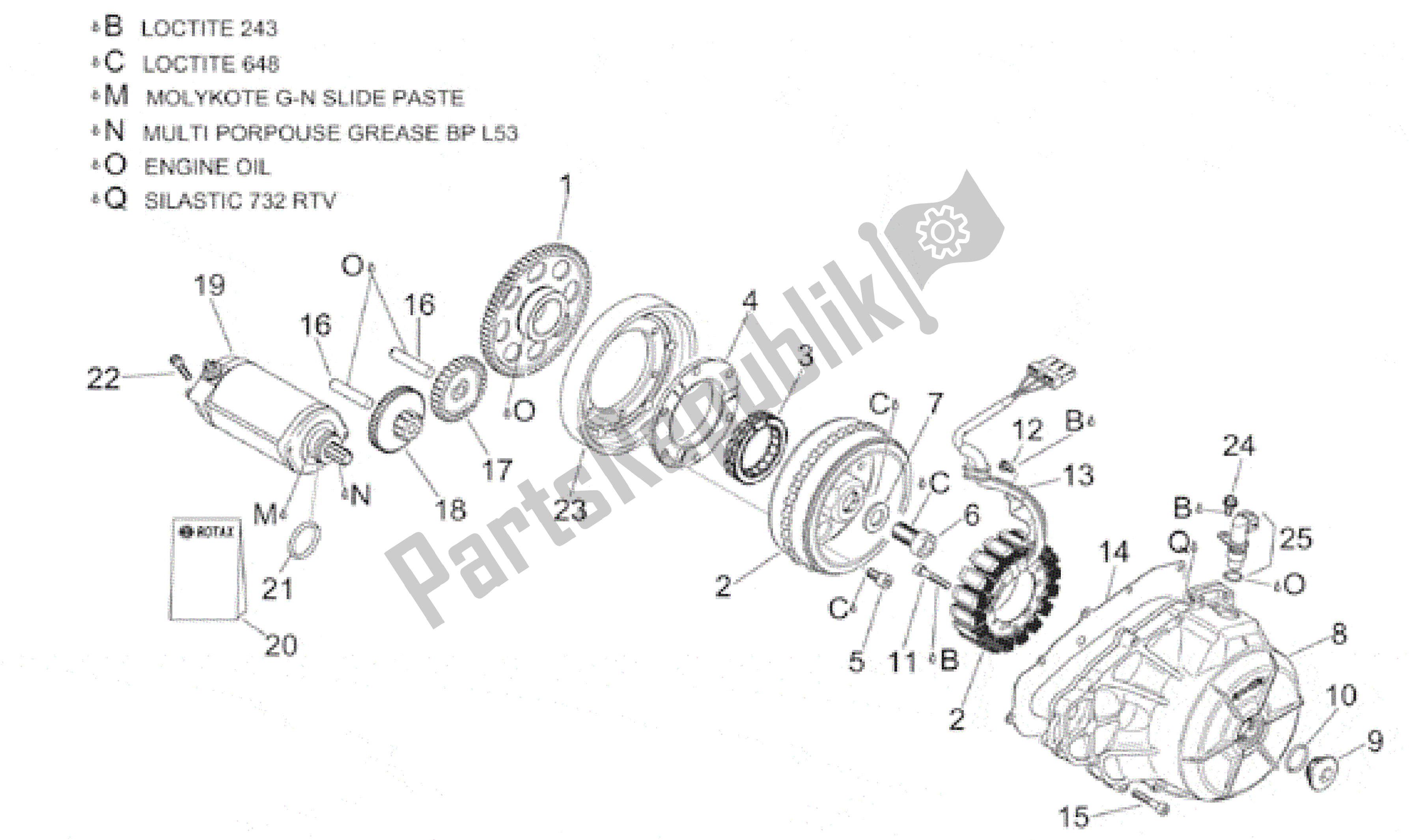 All parts for the Ignition Unit of the Aprilia RST 1000 2001