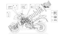 decal op.handbooks e set di piatti