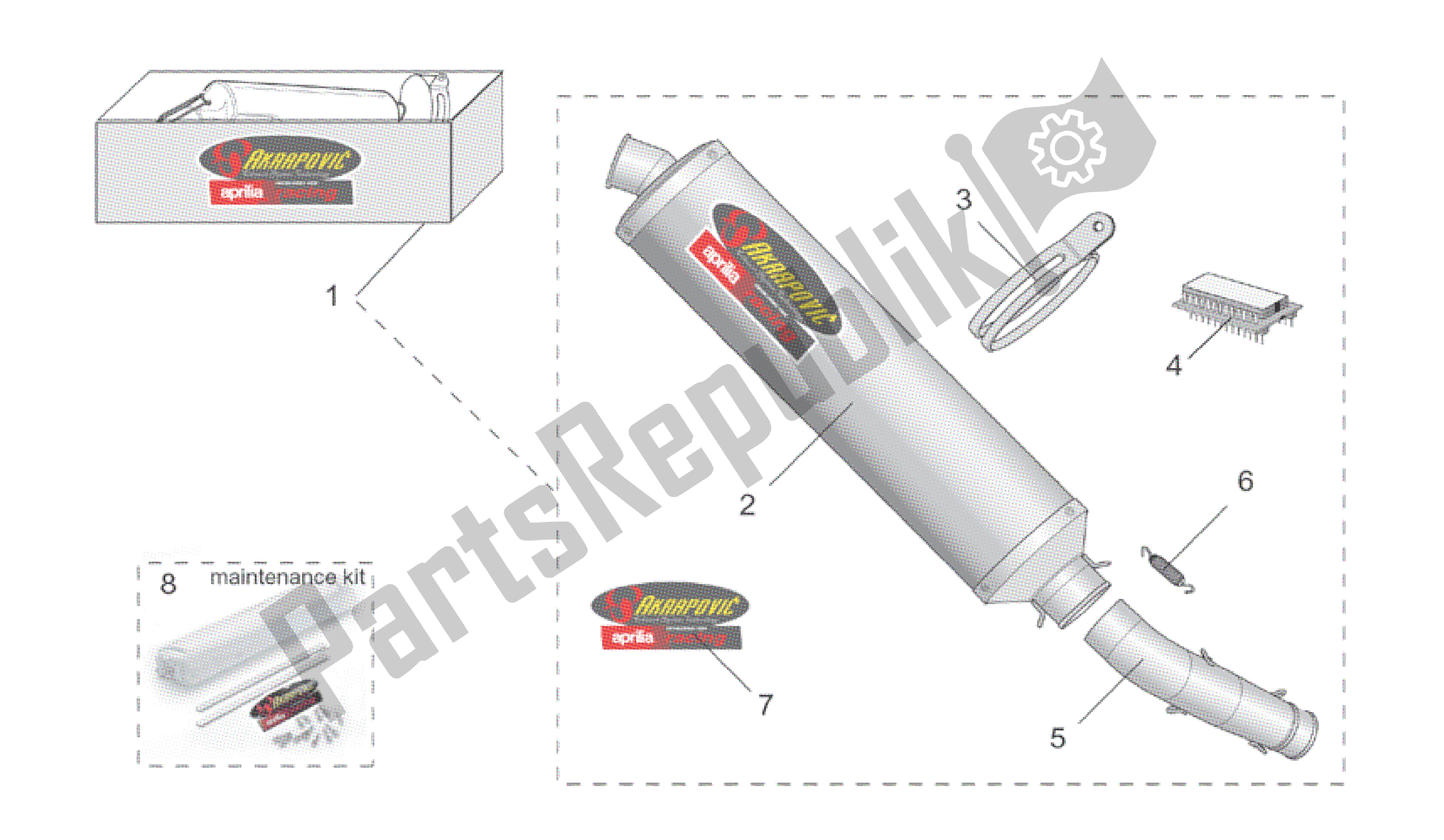 Tutte le parti per il Acc. - Parti Di Prestazione I del Aprilia RSV Tuono R 3952 1000 2002 - 2003