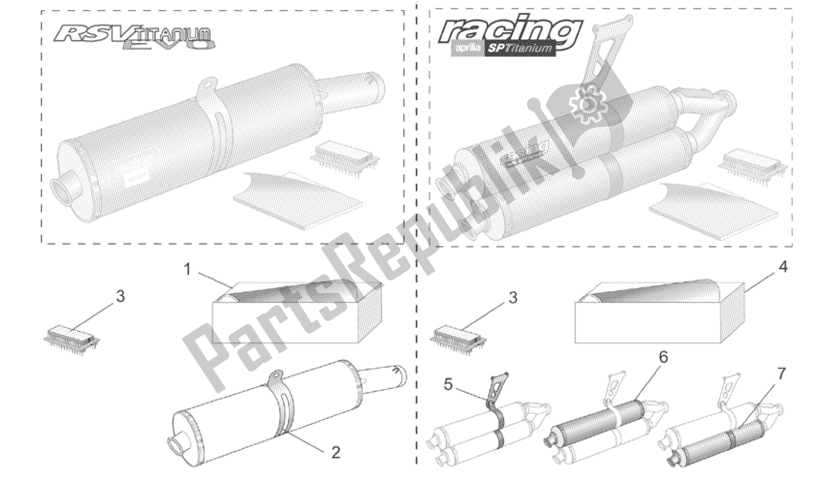 All parts for the Acc. - Performance Parts Iii of the Aprilia RSV Tuono R 3952 1000 2002 - 2003