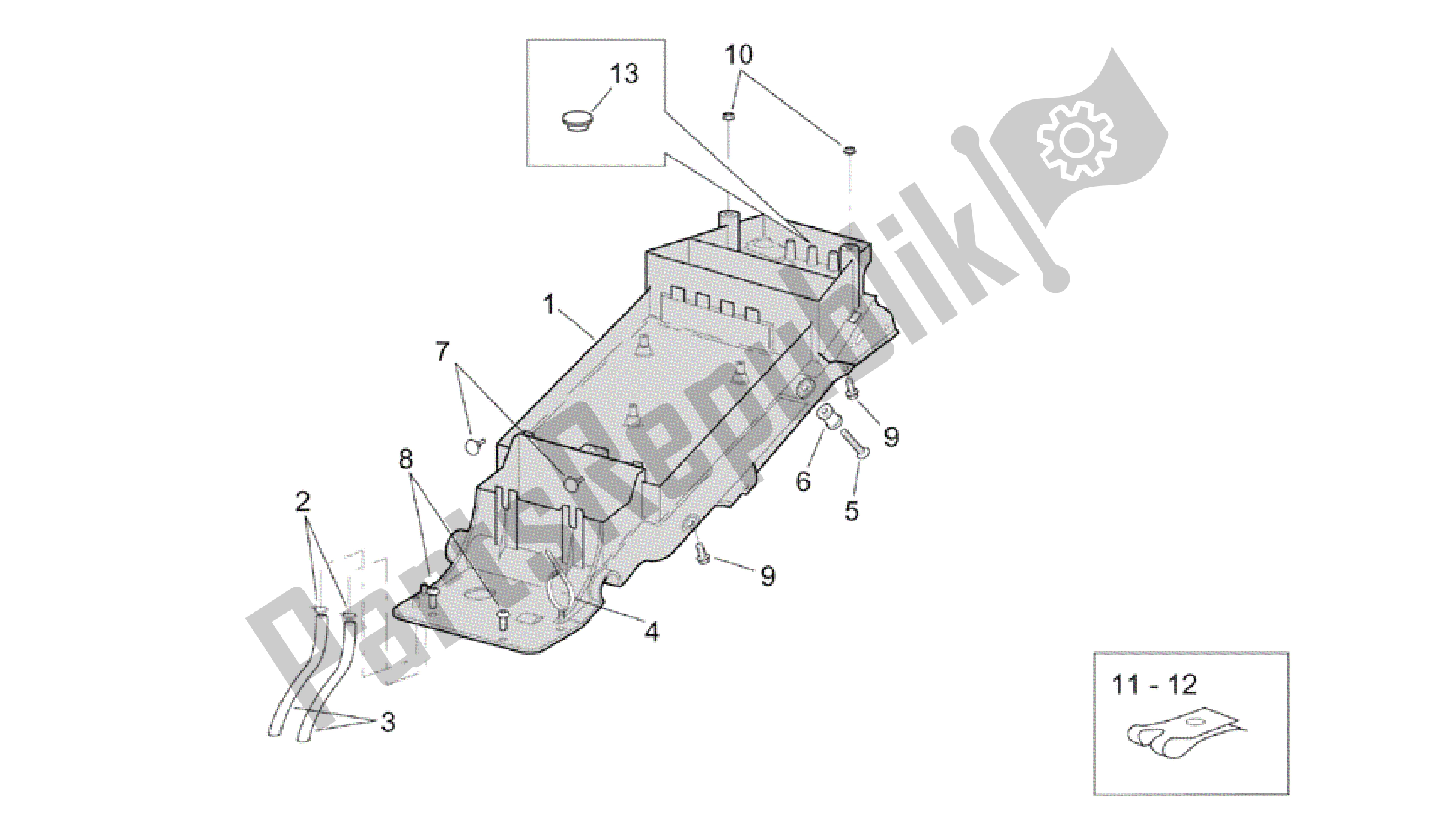 Alle Teile für das Untersattel des Aprilia RSV Tuono R Factory 1000 2004 - 2005