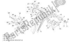 układ rozrządu z tylnym cylindrem