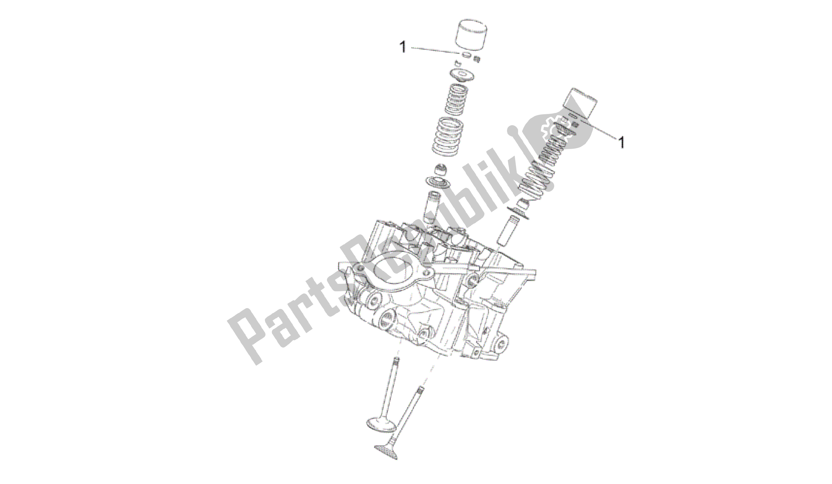 Alle onderdelen voor de Kleppen Pads van de Aprilia RSV Tuono 3952 1000 2002 - 2003