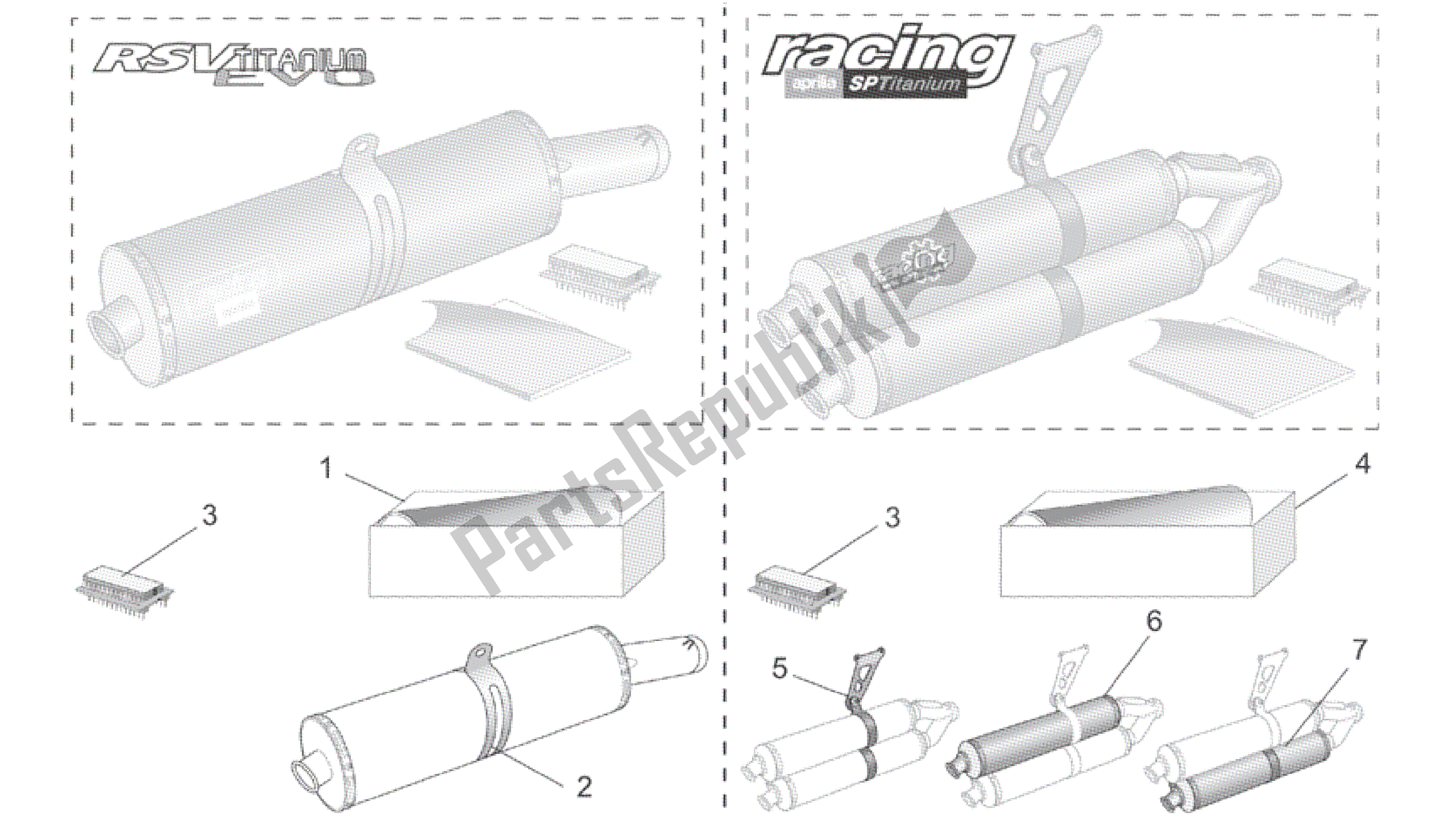 All parts for the Acc. - Performance Parts Iii of the Aprilia RSV Tuono 3952 1000 2002 - 2003