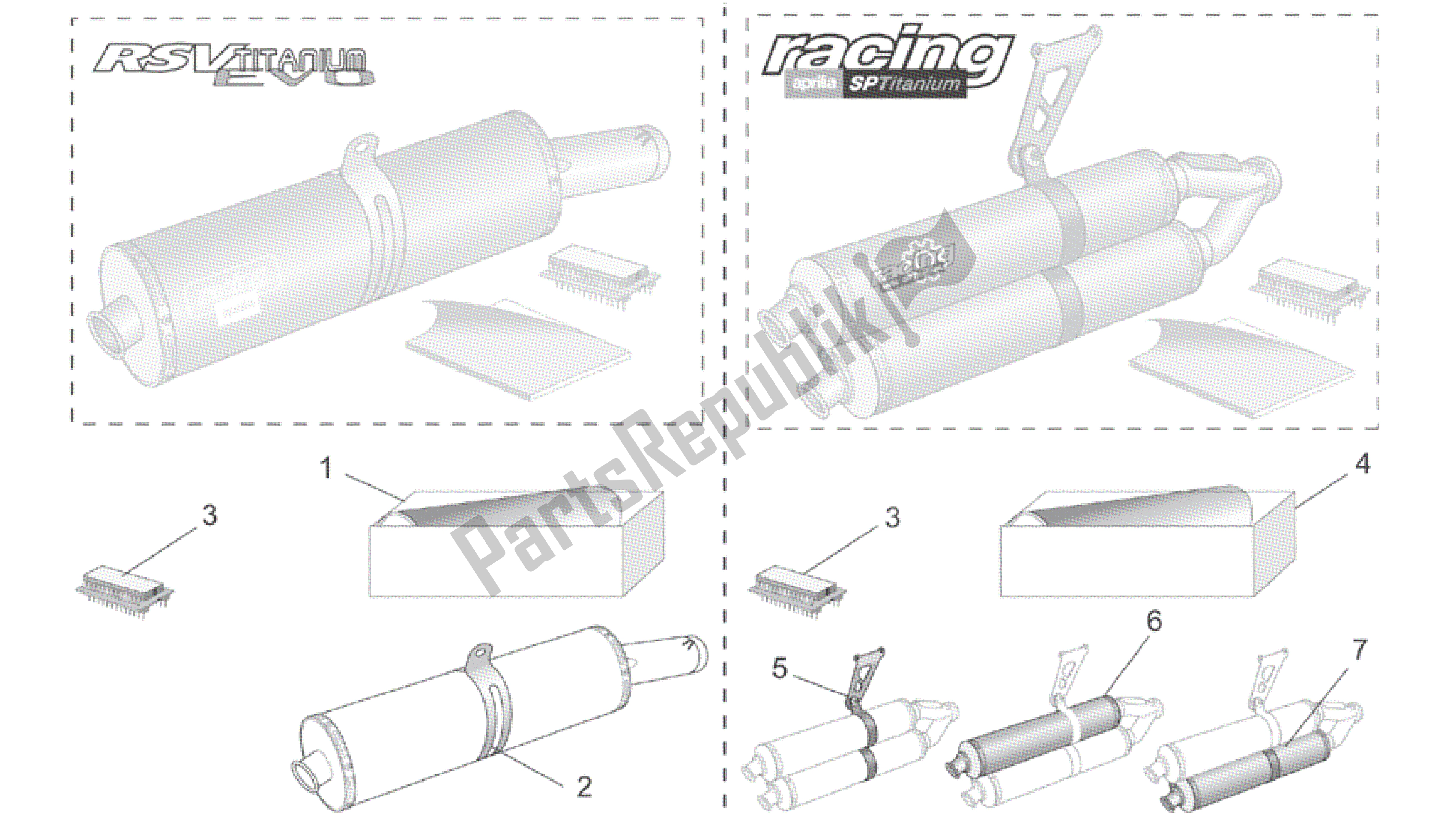 Tutte le parti per il Acc. - Parti Di Prestazione Iii del Aprilia RSV Tuono 3952 1000 2002 - 2003