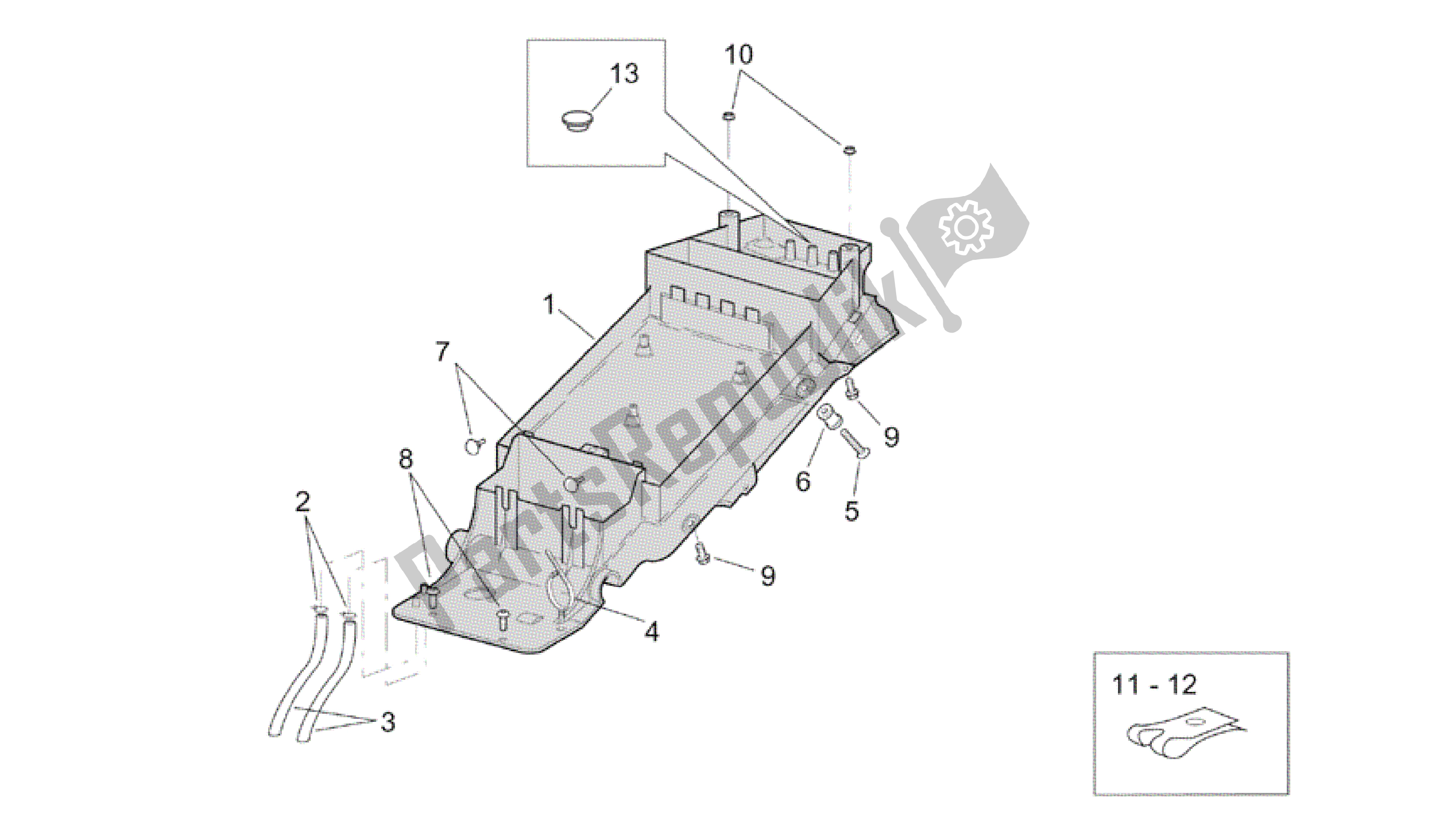 All parts for the Undersaddle of the Aprilia RSV Tuono 3952 1000 2002 - 2003