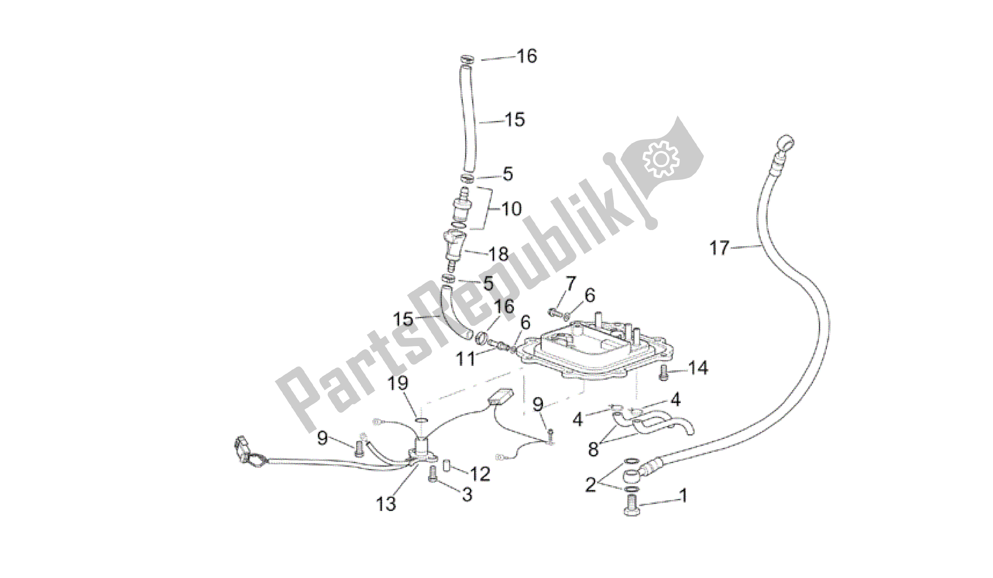 Alle Teile für das Kraftstoffpumpe Ii des Aprilia RSV Tuono 3952 1000 2002 - 2003