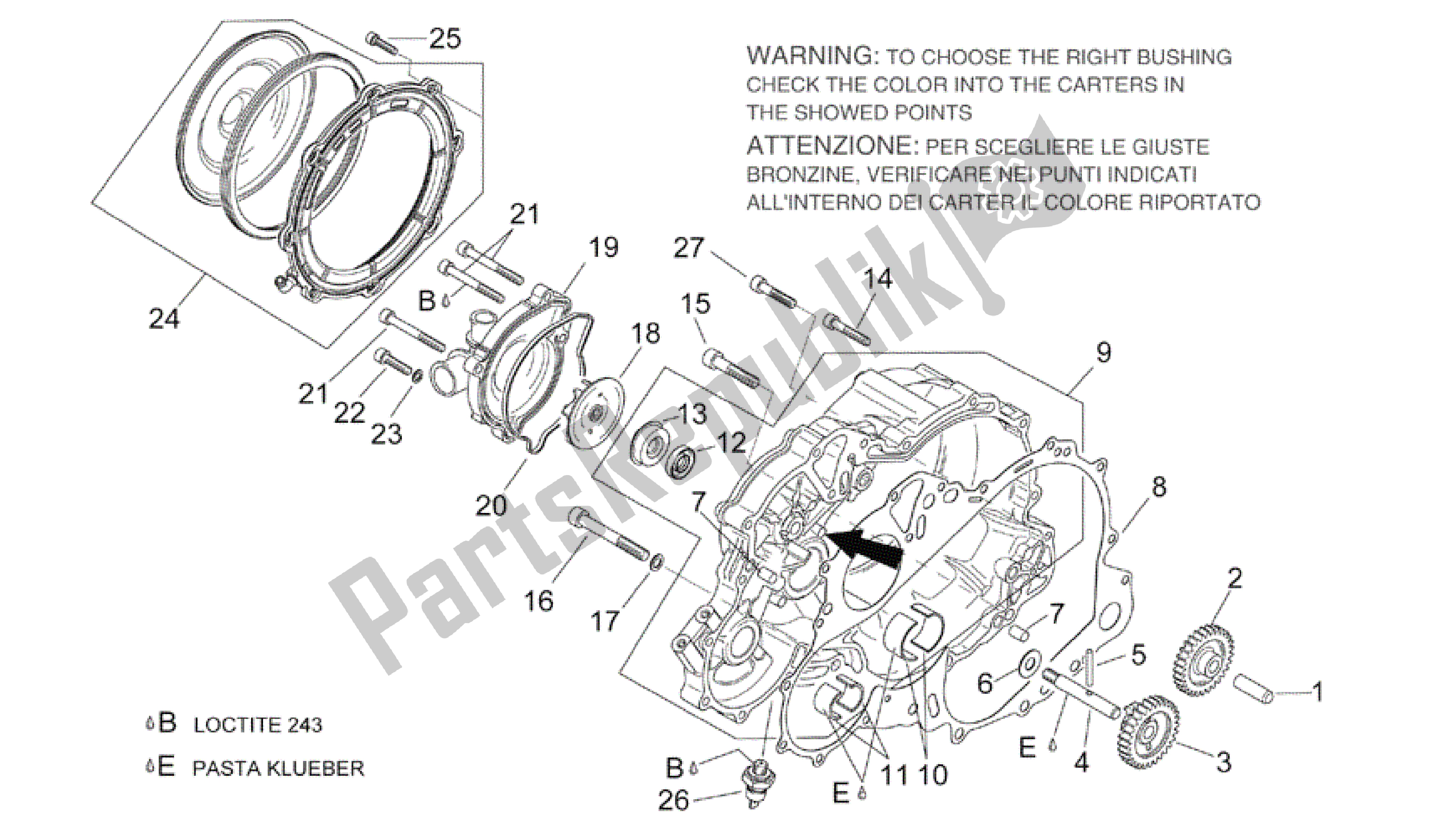 Toutes les pièces pour le Pompe à Eau du Aprilia RSV Mille R 3963 1000 2003