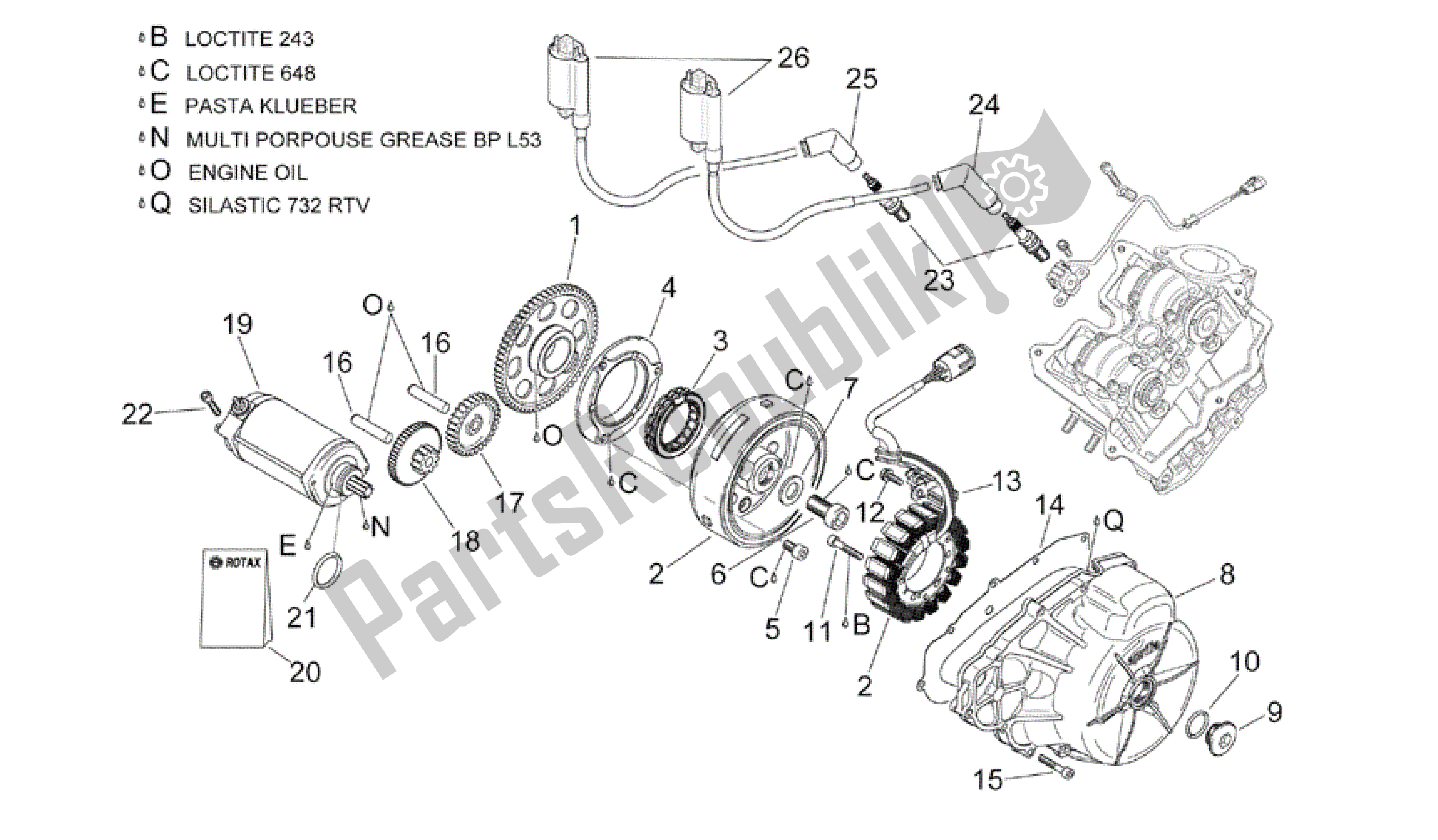 Todas las partes para Unidad De Encendido de Aprilia RSV Mille R 3963 1000 2003