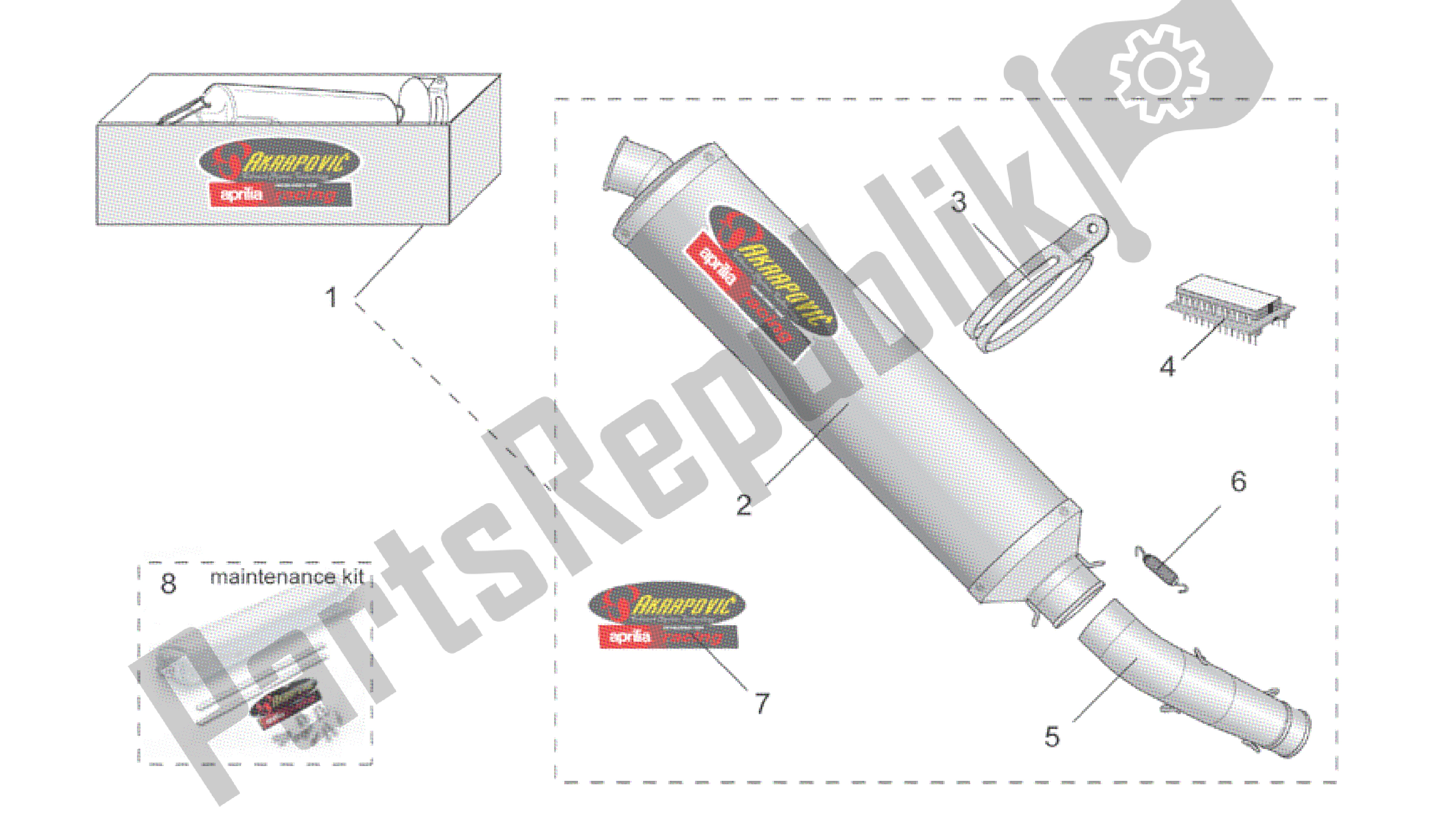 Tutte le parti per il Acc. - Parti Di Prestazione I del Aprilia RSV Mille R 3963 1000 2003