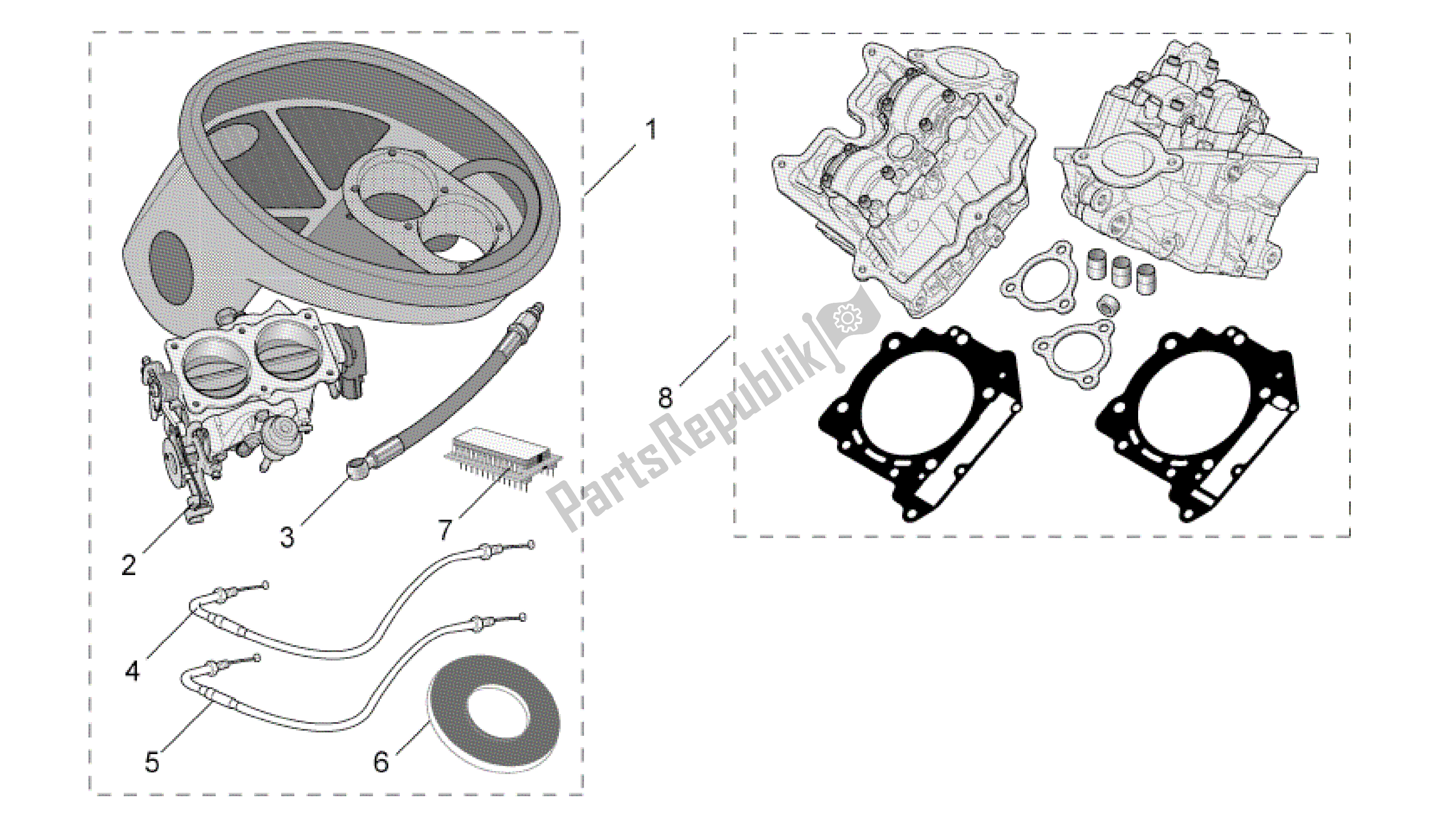 All parts for the Acc. - Performance Parts Iv of the Aprilia RSV Mille R 3963 1000 2003