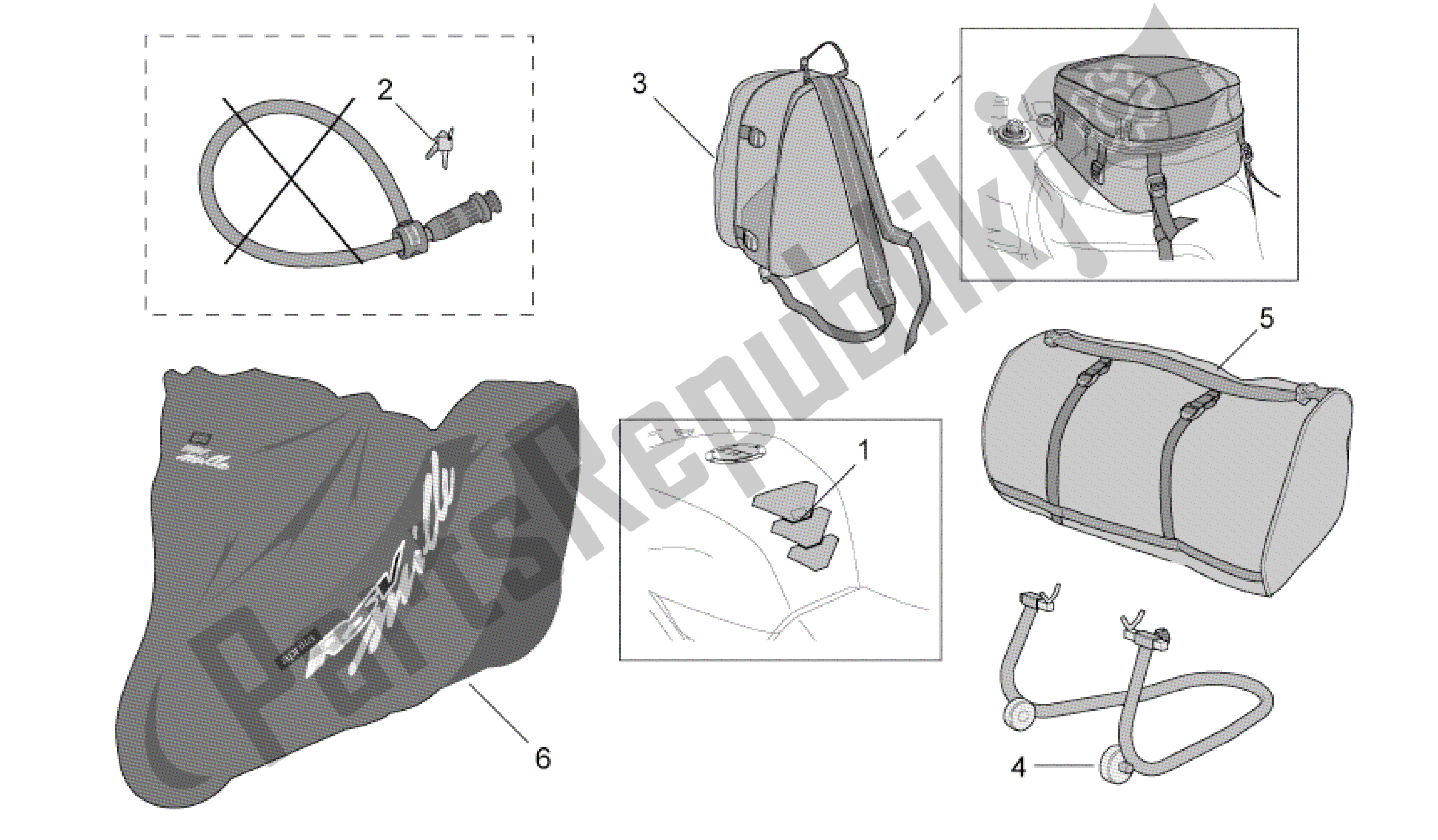 Toutes les pièces pour le Acc. - Divers du Aprilia RSV Mille R 3963 1000 2003