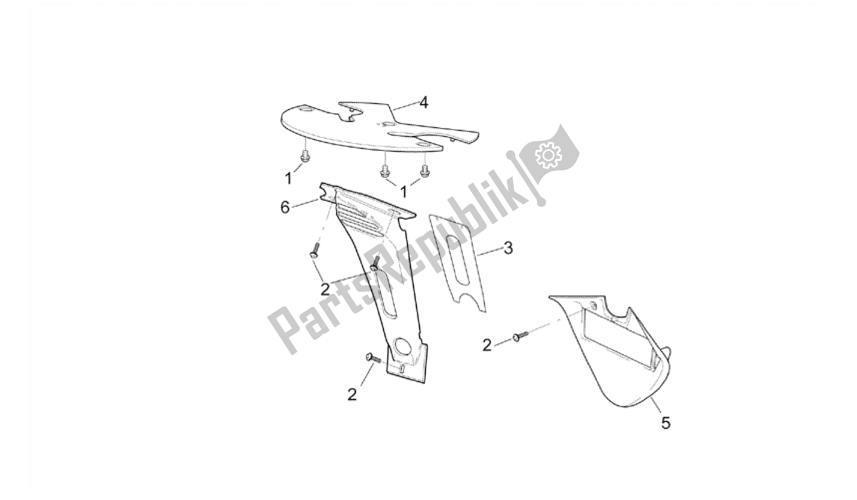 Alle onderdelen voor de Front Body - Lockups van de Aprilia RSV Mille R 3963 1000 2003