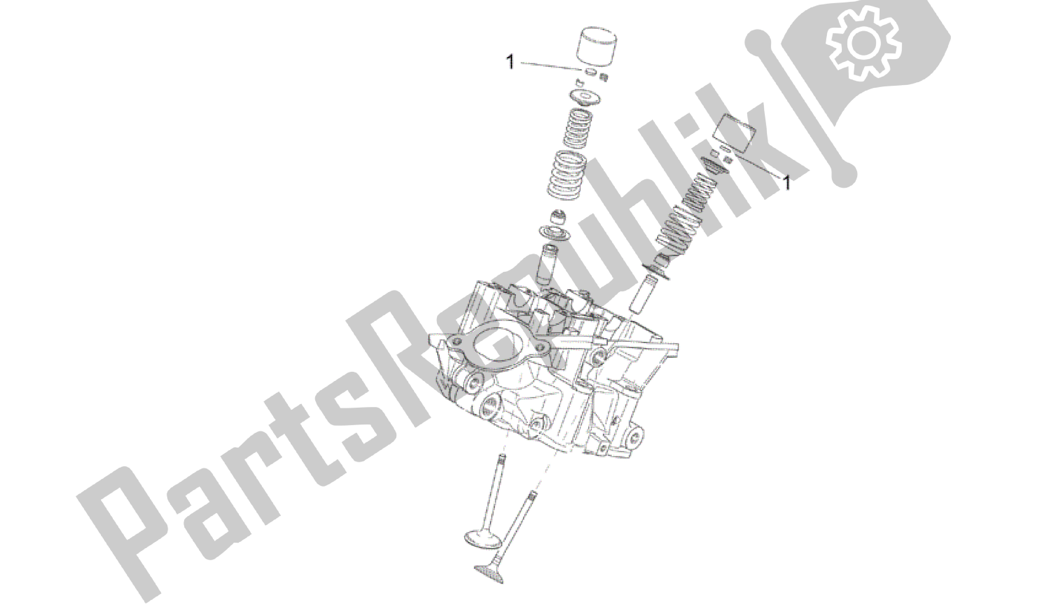 All parts for the Valves Pads of the Aprilia RSV Mille R GP1 Limited Edition 3963 1000 2003