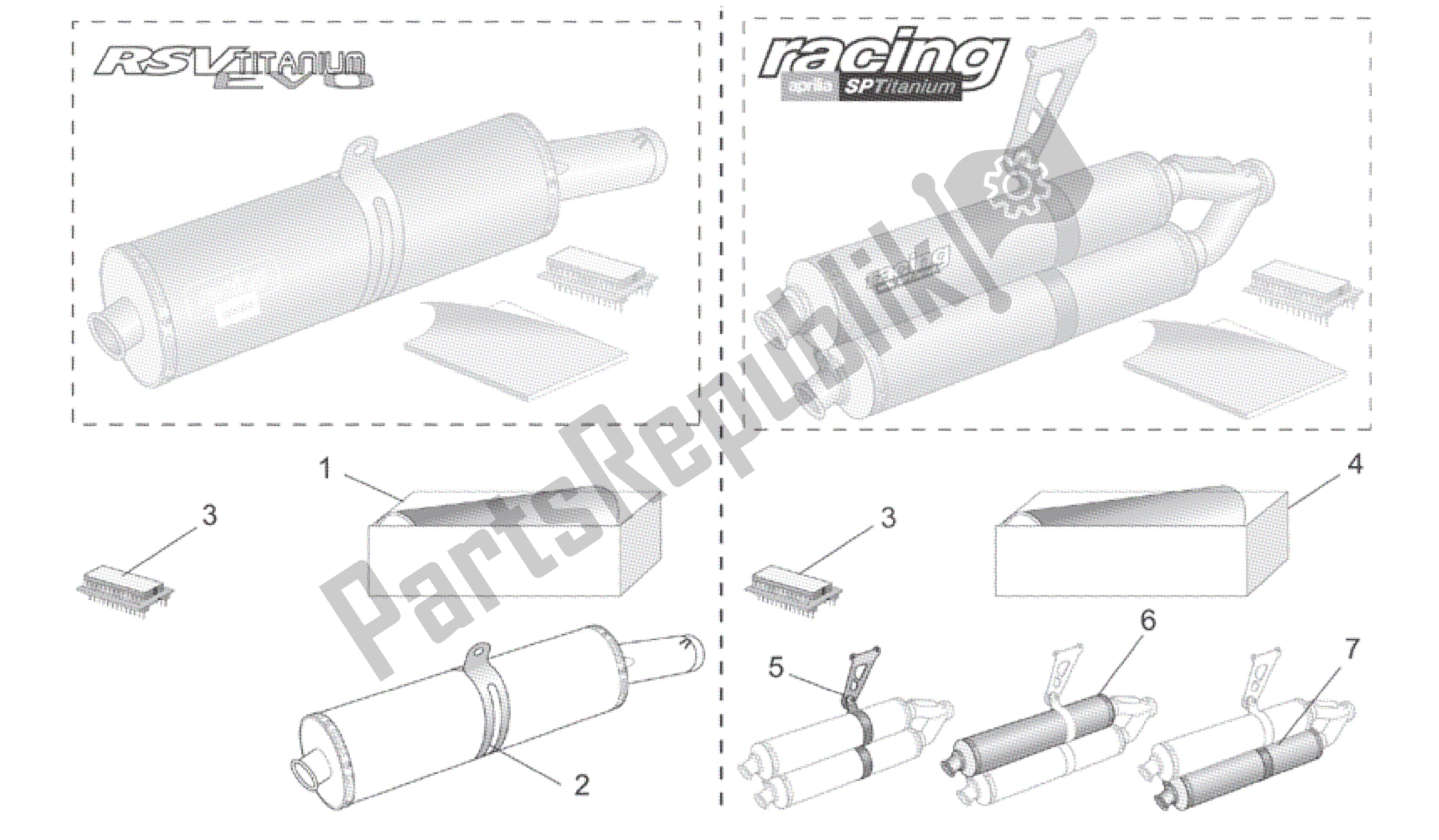 Toutes les pièces pour le Acc. - Pièces De Performance Iii du Aprilia RSV Mille R GP1 Limited Edition 3963 1000 2003