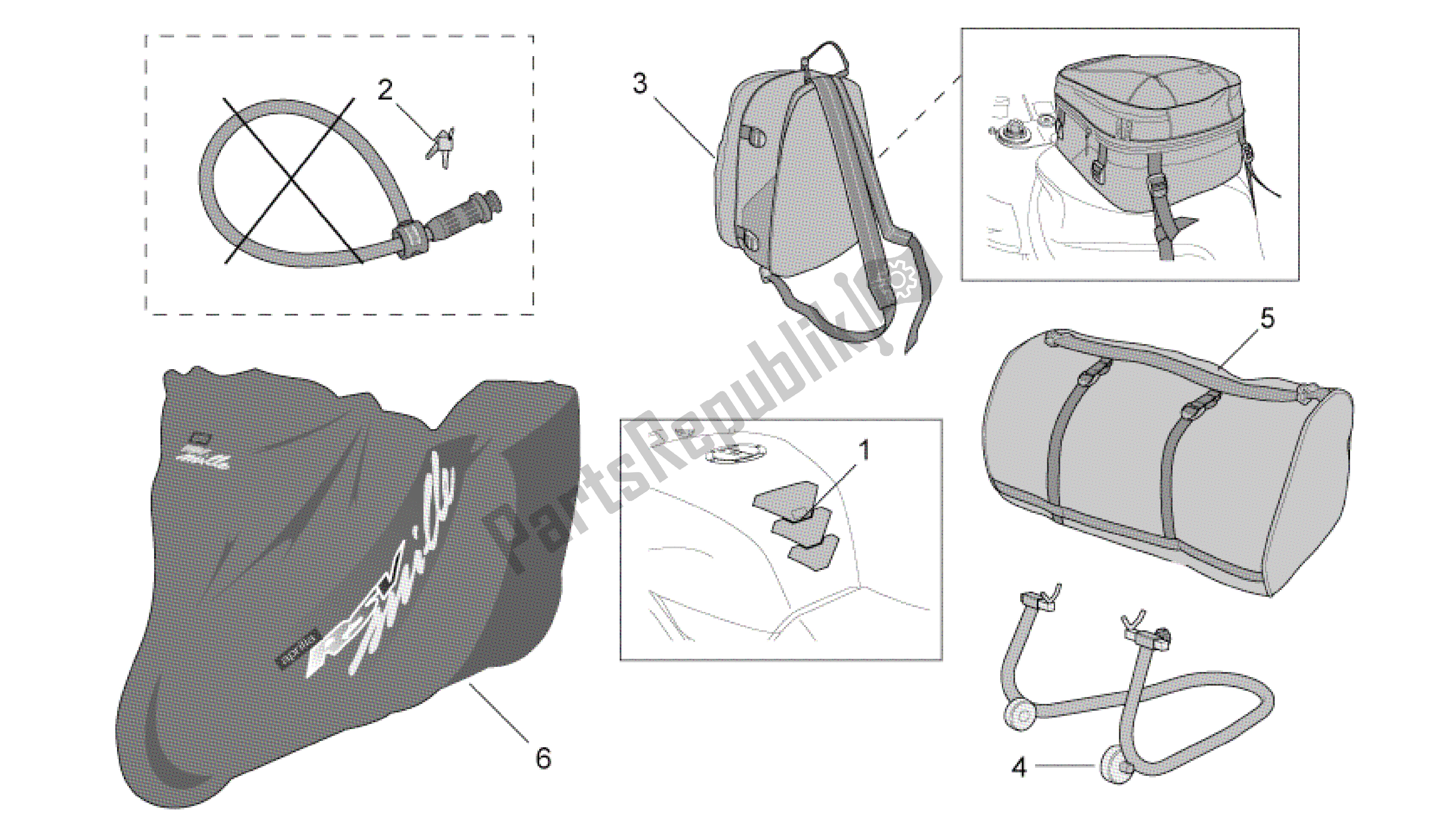 All parts for the Acc. - Various of the Aprilia RSV Mille R GP1 Limited Edition 3963 1000 2003