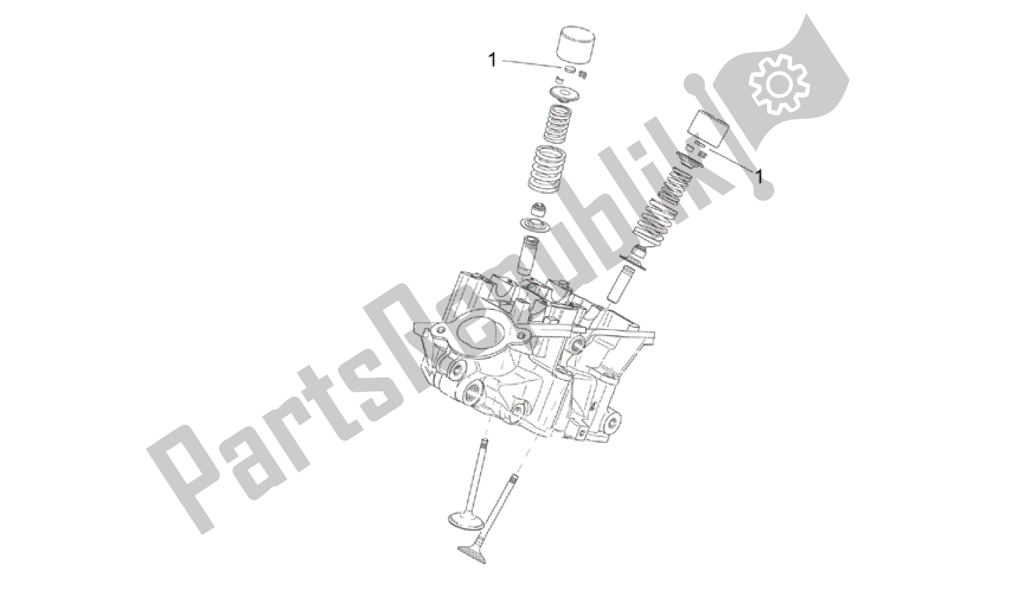 Alle onderdelen voor de Kleppen Pads van de Aprilia RSV Mille 3963 1000 2003