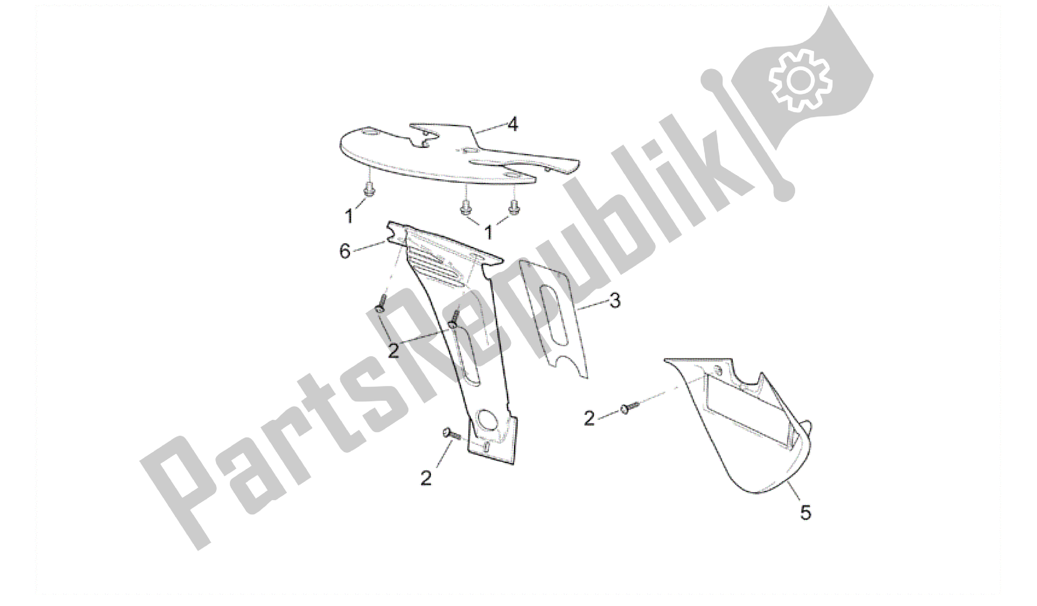 Wszystkie części do Front Body - Lock-upy Aprilia RSV Mille 3963 1000 2003