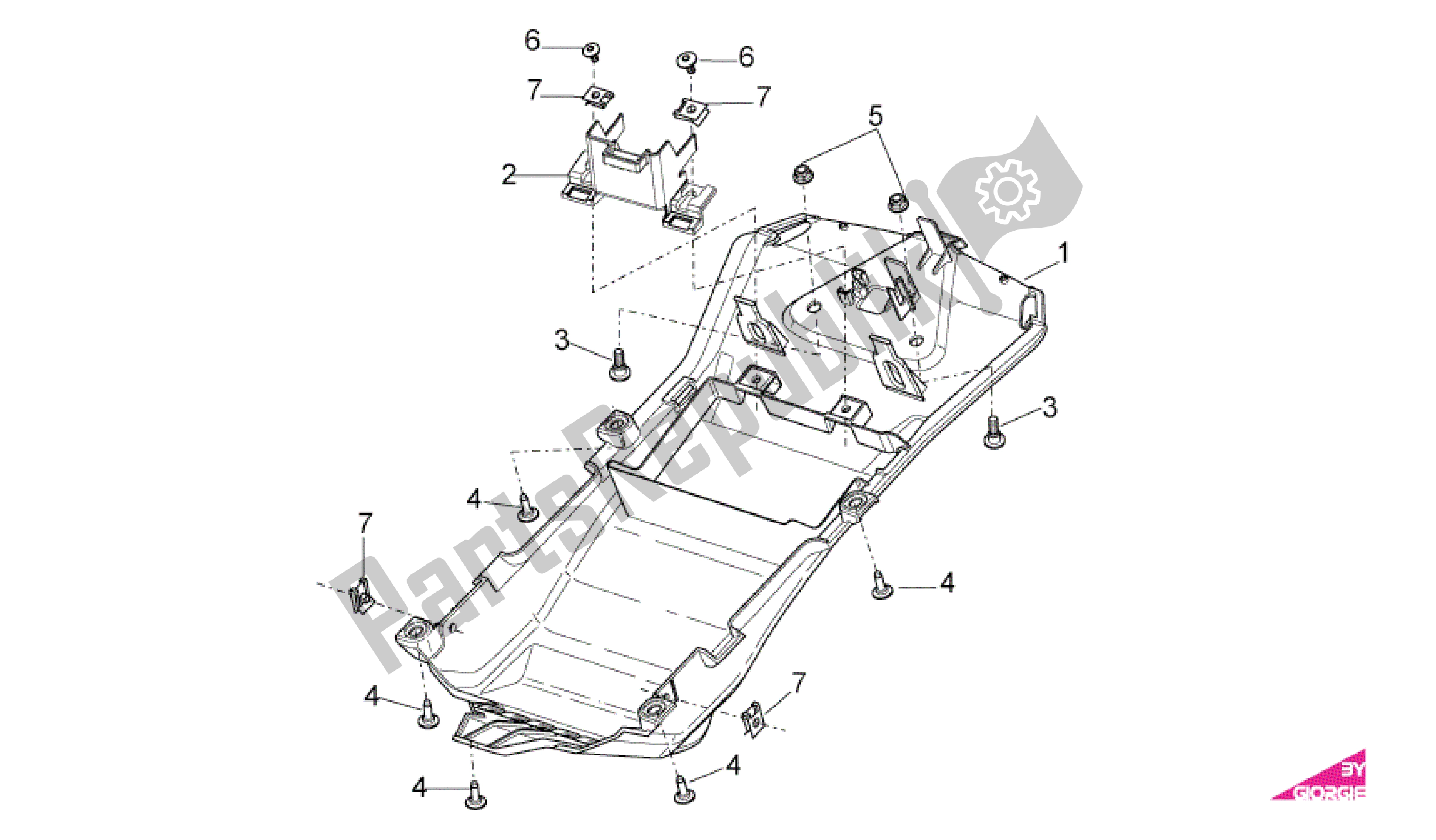 Toutes les pièces pour le Underaddle du Aprilia RSV4 Factory SBK Racing 3979 1000 2009 - 2010