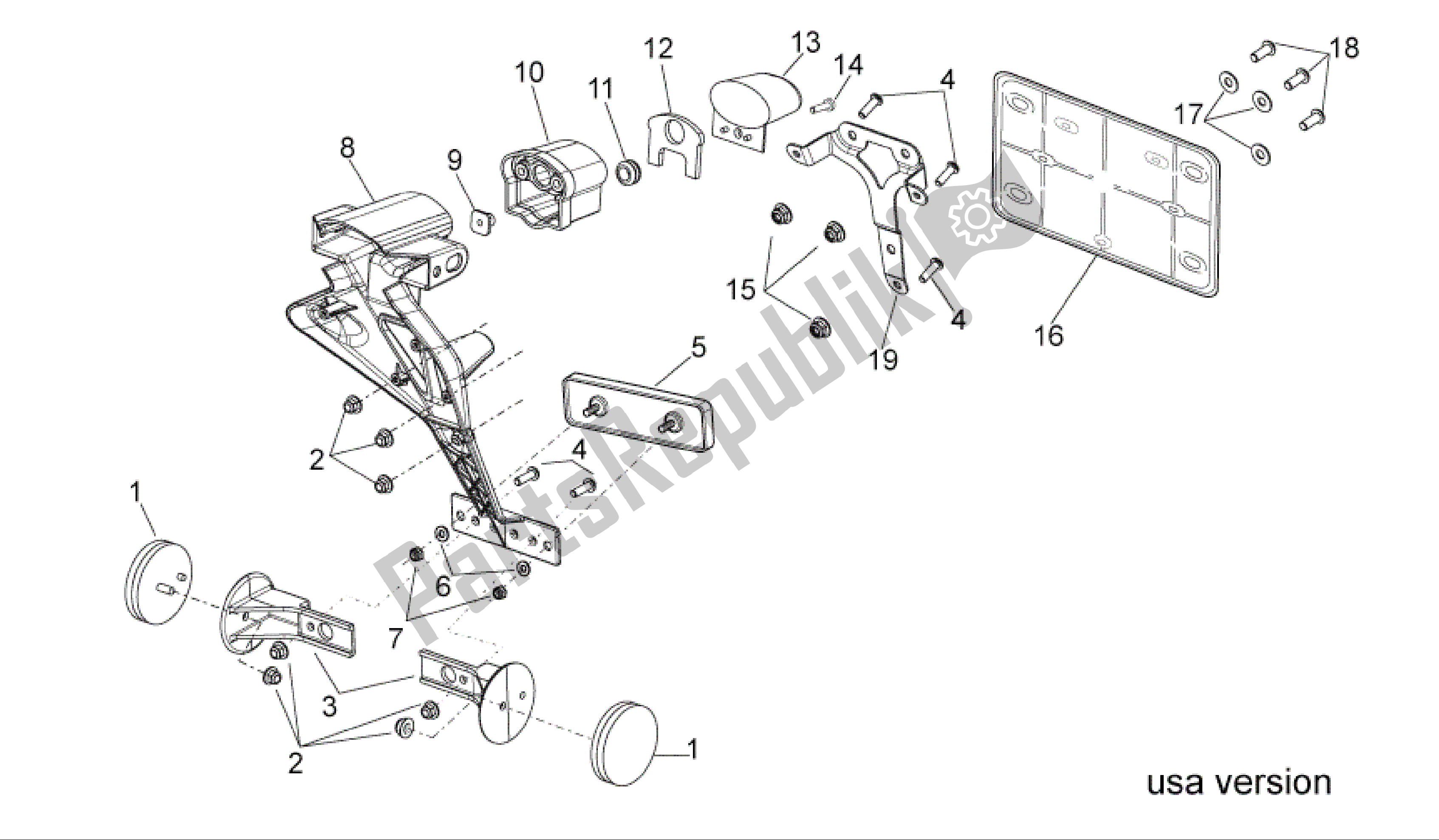 Toutes les pièces pour le Carrosserie Arrière Ii du Aprilia RSV4 R 3980 1000 2009 - 2010