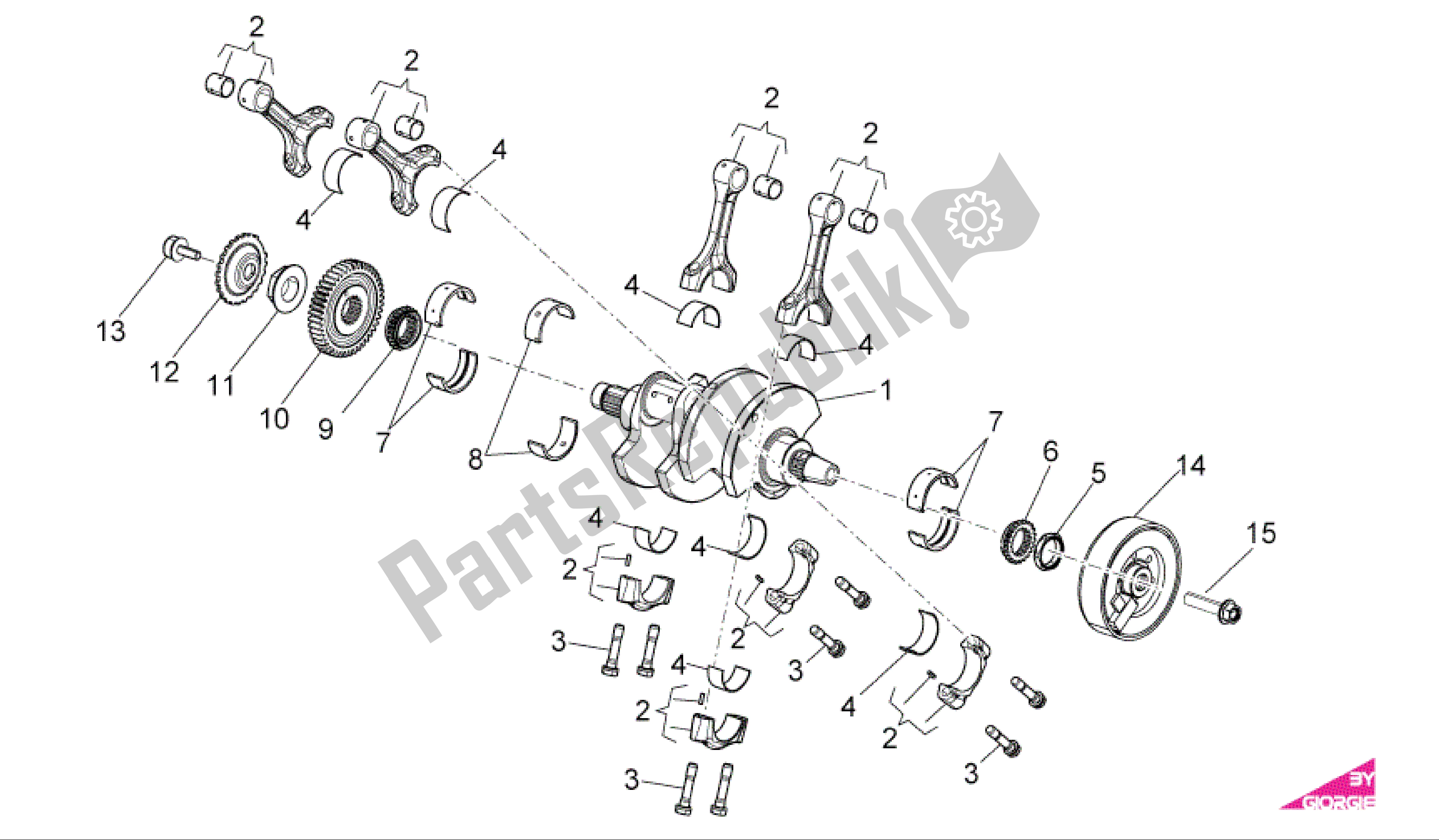 Toutes les pièces pour le Arbre De Transmission du Aprilia RSV4 R 3980 1000 2009 - 2010