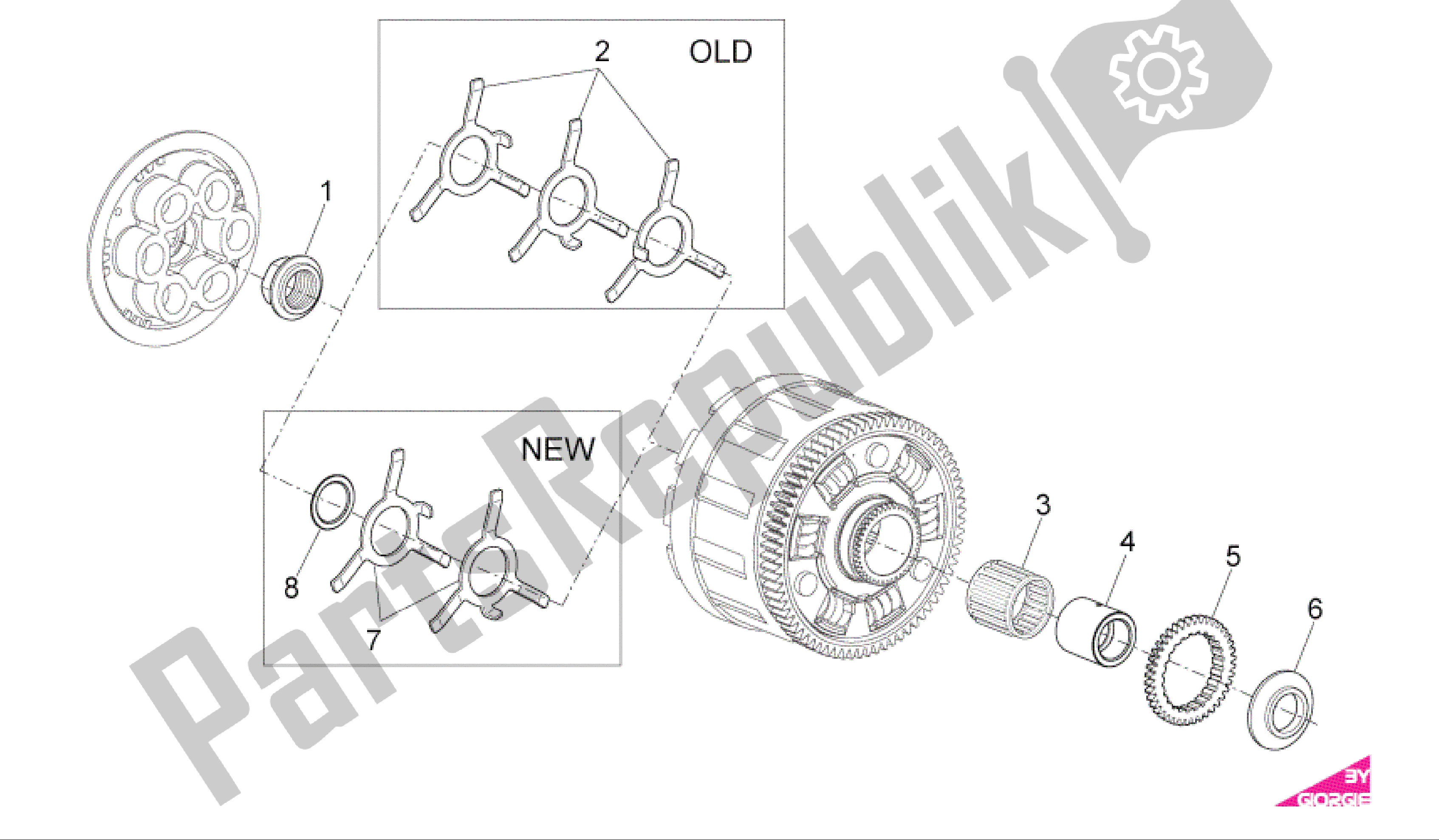 Tutte le parti per il Frizione I del Aprilia RSV4 R 3980 1000 2009 - 2010