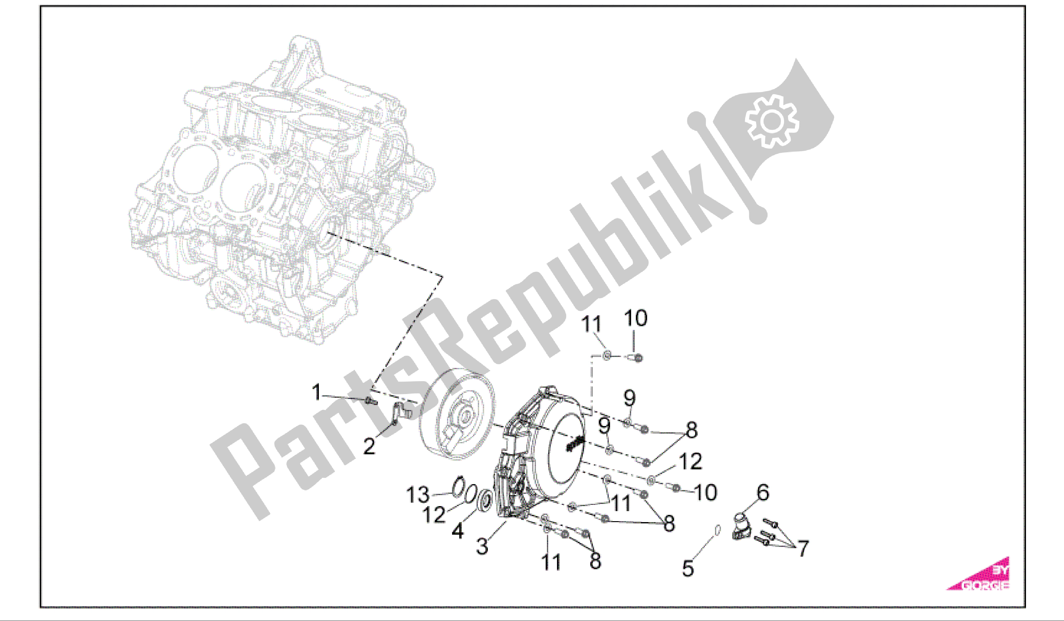 All parts for the Cover of the Aprilia RSV4 R 3980 1000 2009 - 2010