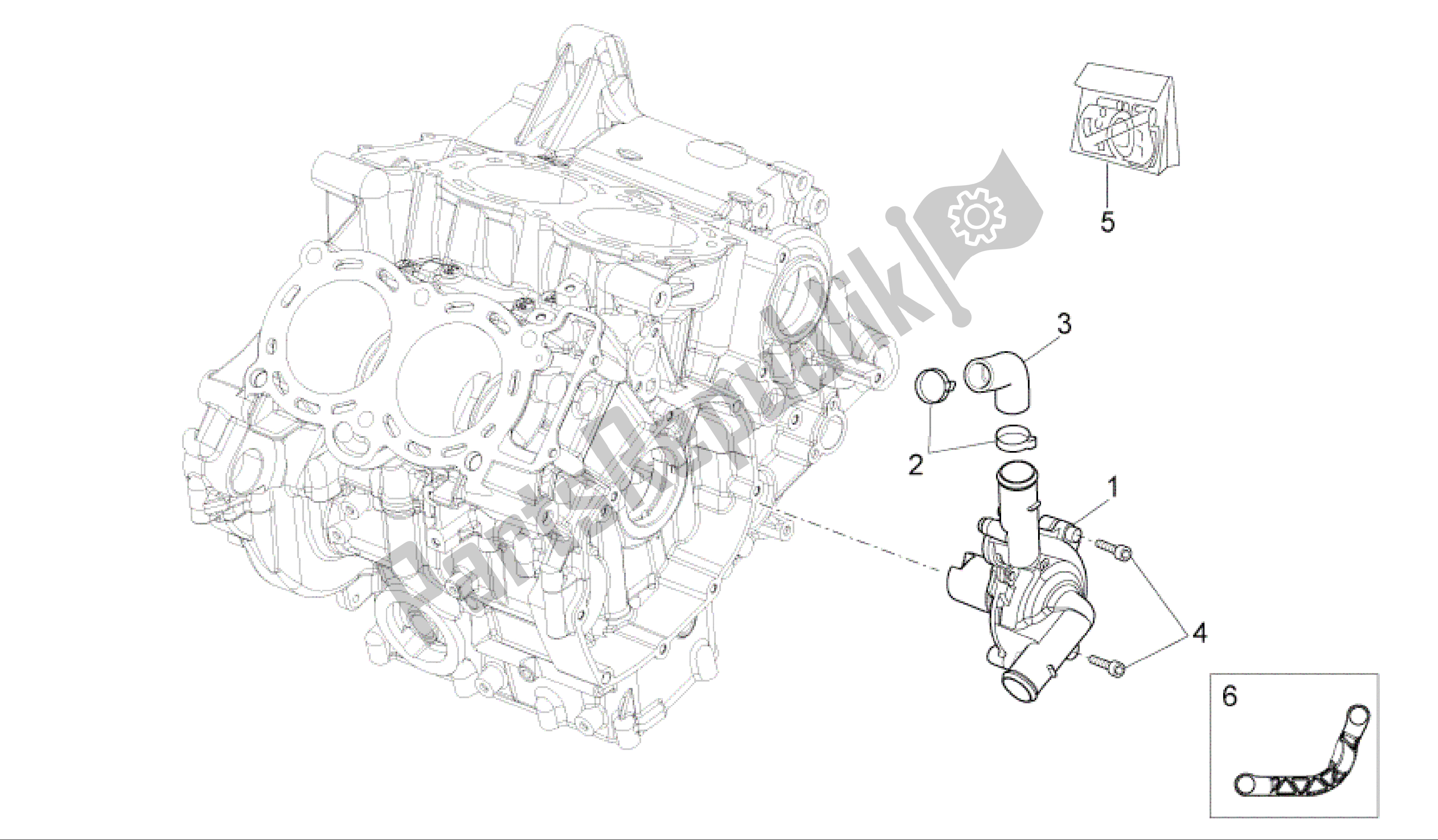 Todas las partes para Bomba De Agua de Aprilia RSV4 R 3980 1000 2009 - 2010