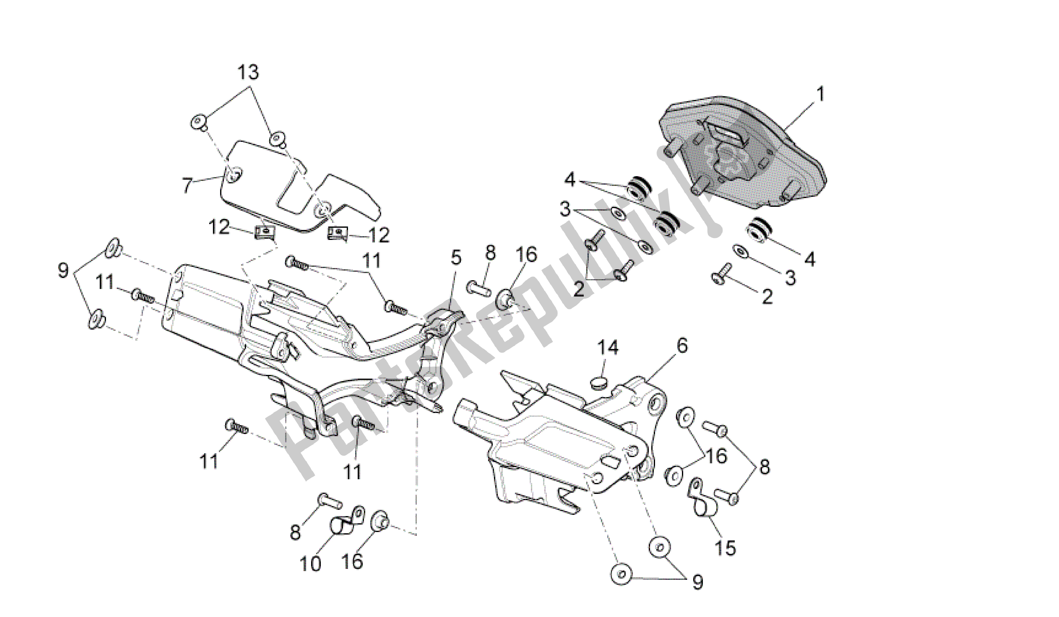 Todas as partes de Painel De Controle do Aprilia RSV4 Aprc Factory 3981 1000 2011 - 2012