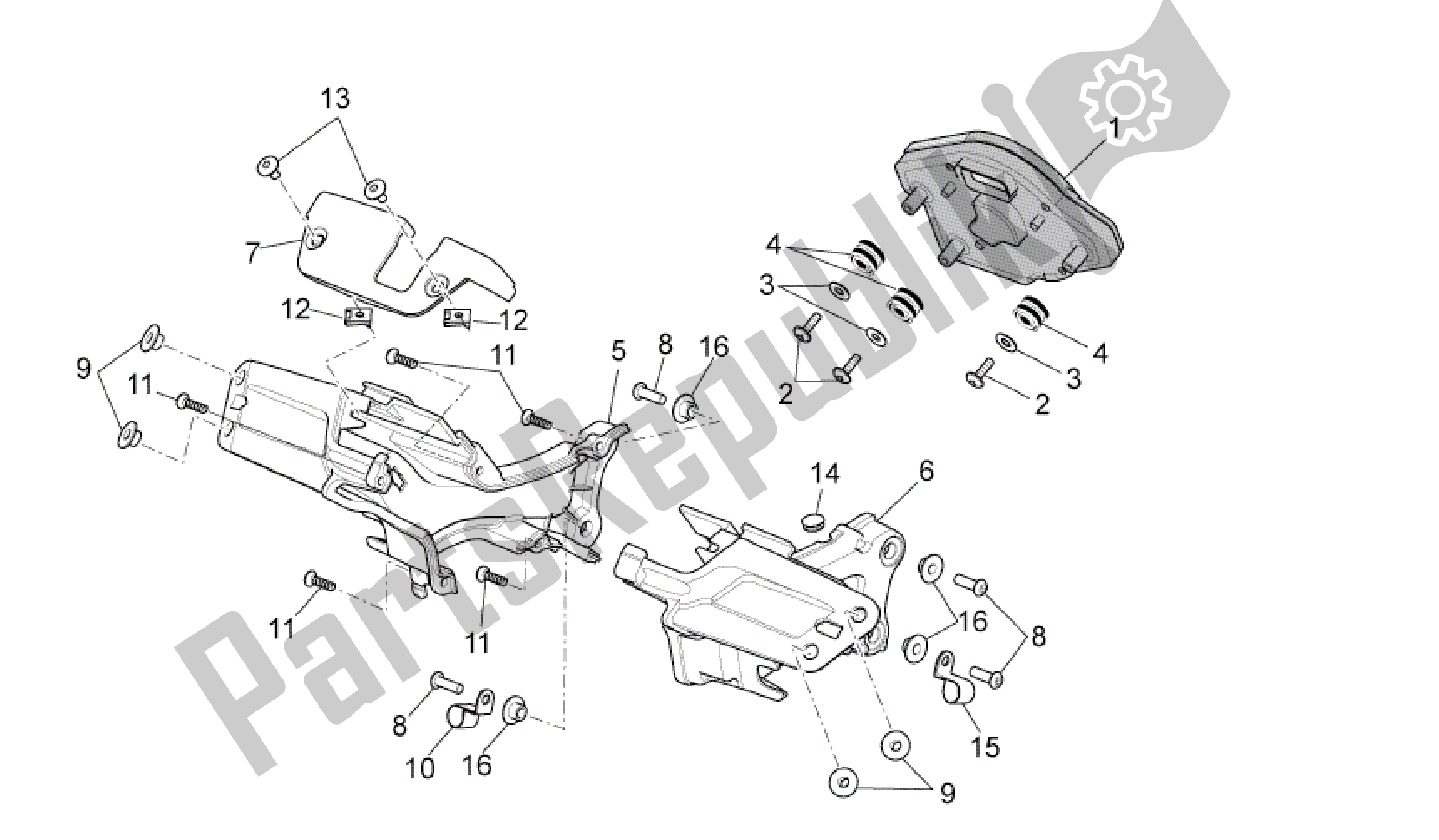 All parts for the Dashboard of the Aprilia RSV4 Aprc R 3982 1000 2011 - 2012