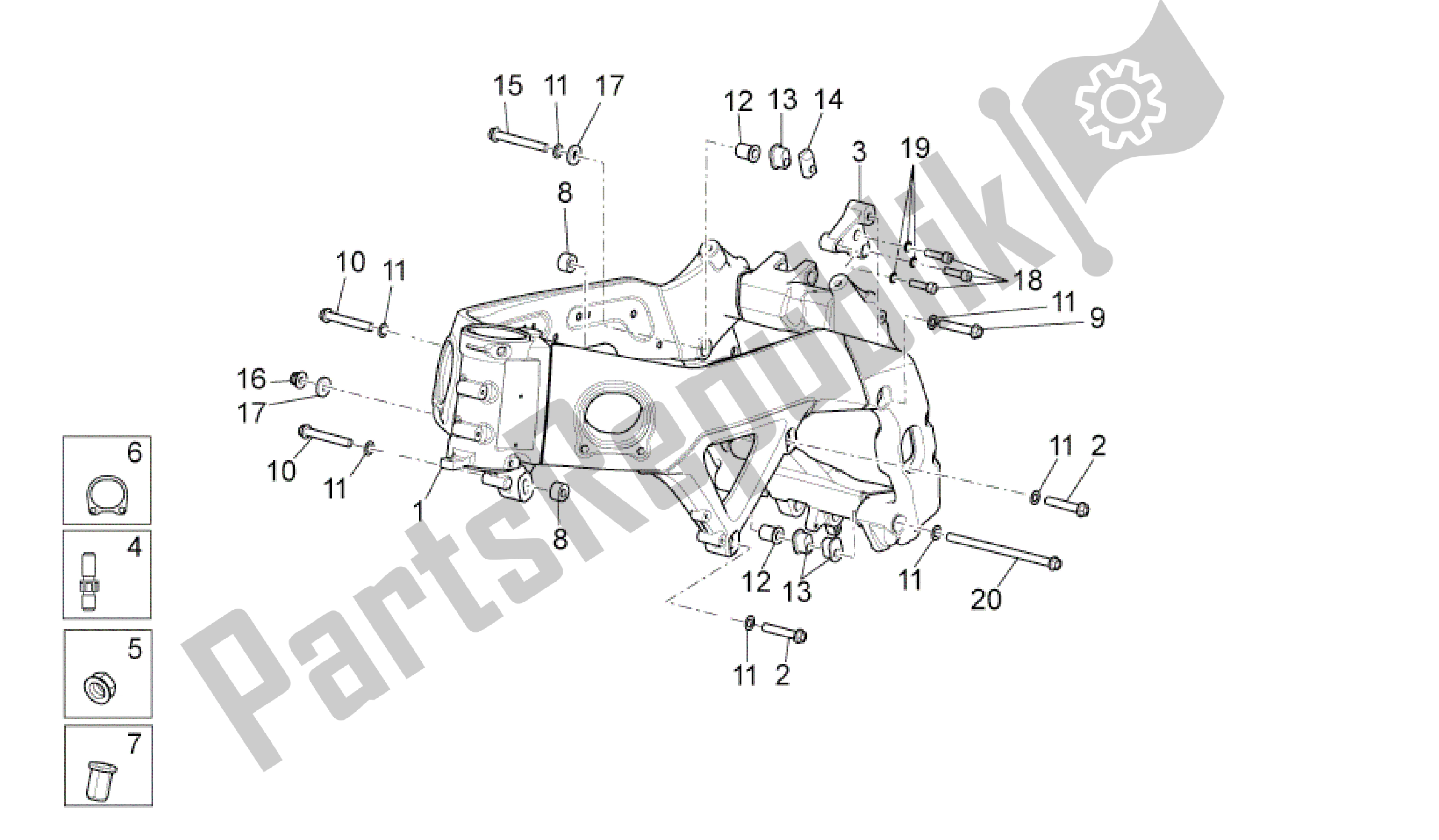 Alle Teile für das Bastidor I des Aprilia RSV4 Tuono V4 R Aprc 1000 2011