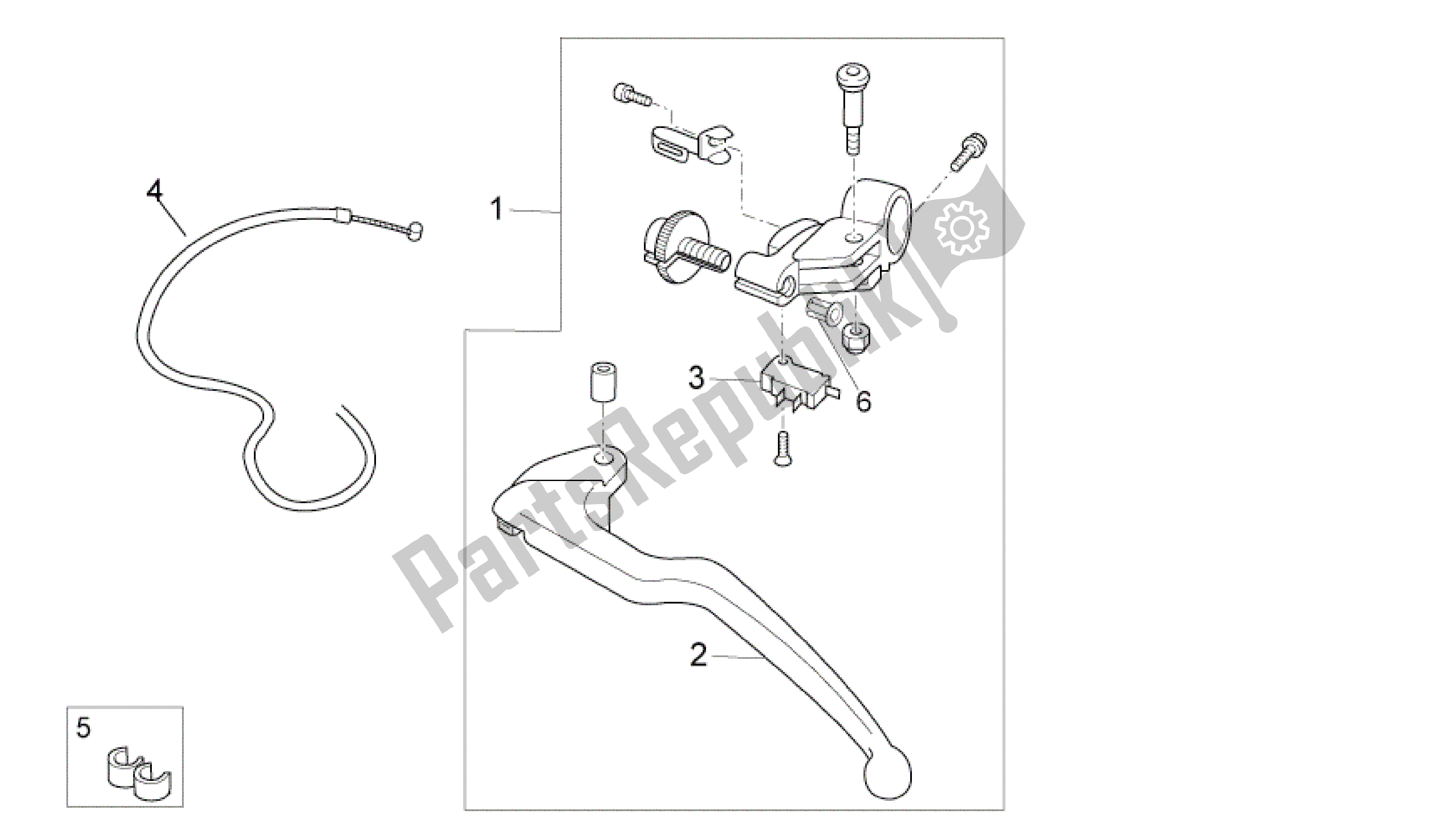 Tutte le parti per il Palanca Embrague del Aprilia RSV4 Tuono V4 R Aprc 1000 2011