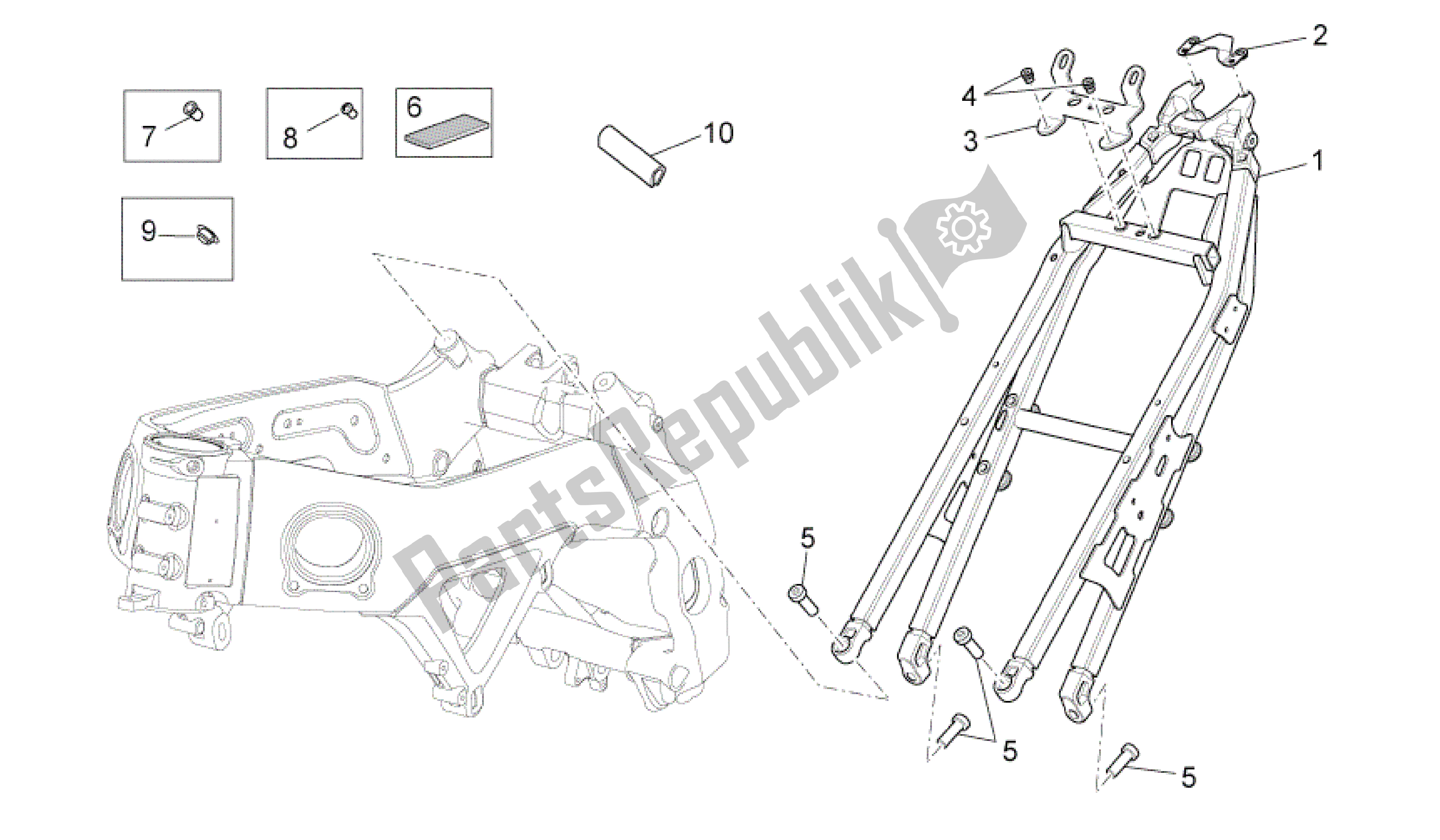 Alle onderdelen voor de Kader Ii van de Aprilia RSV4 Aprc R ABS 3984 1000 2013