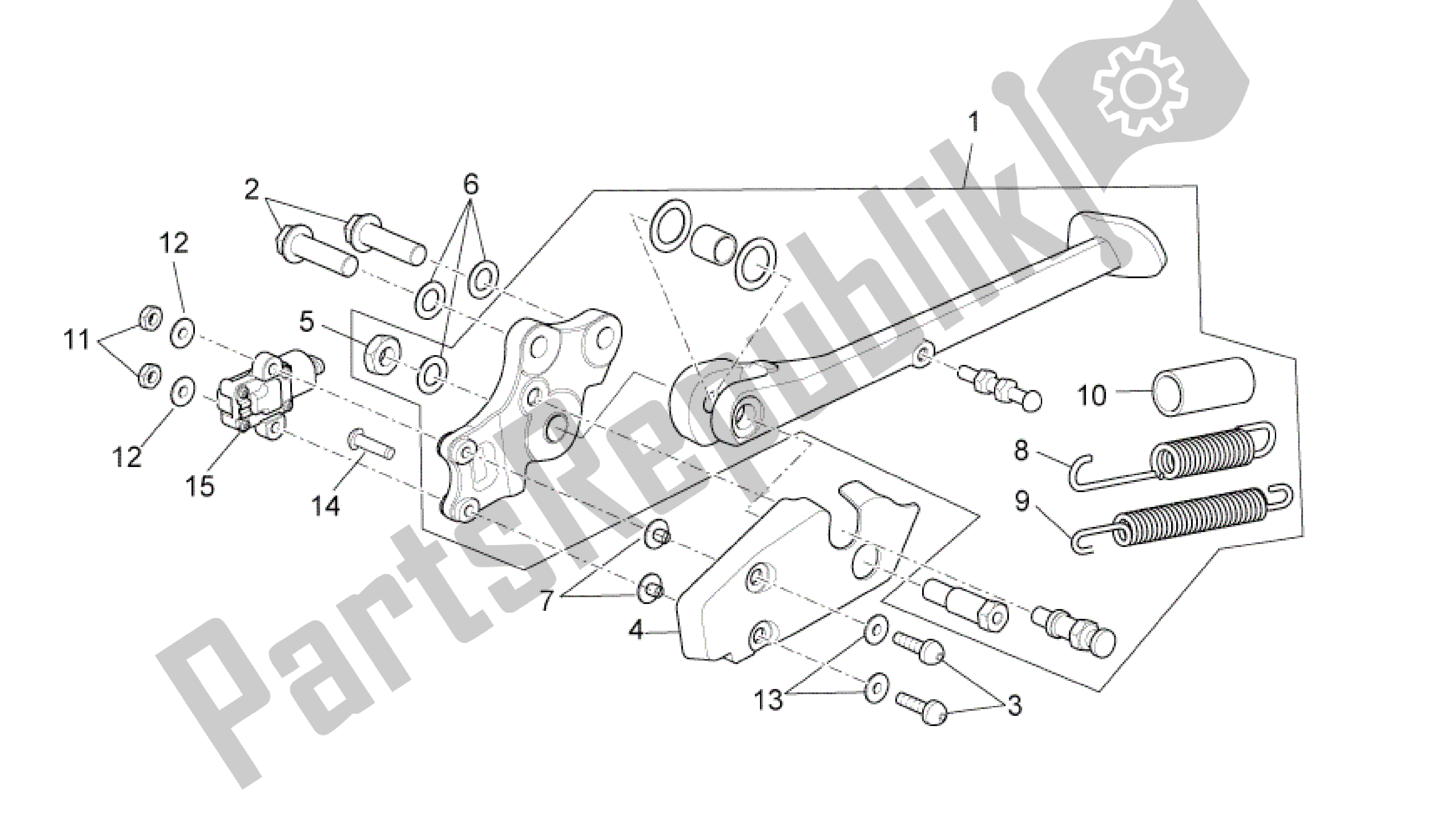 Wszystkie części do Podstawka Centralna Aprilia RSV4 Aprc R ABS 3984 1000 2013