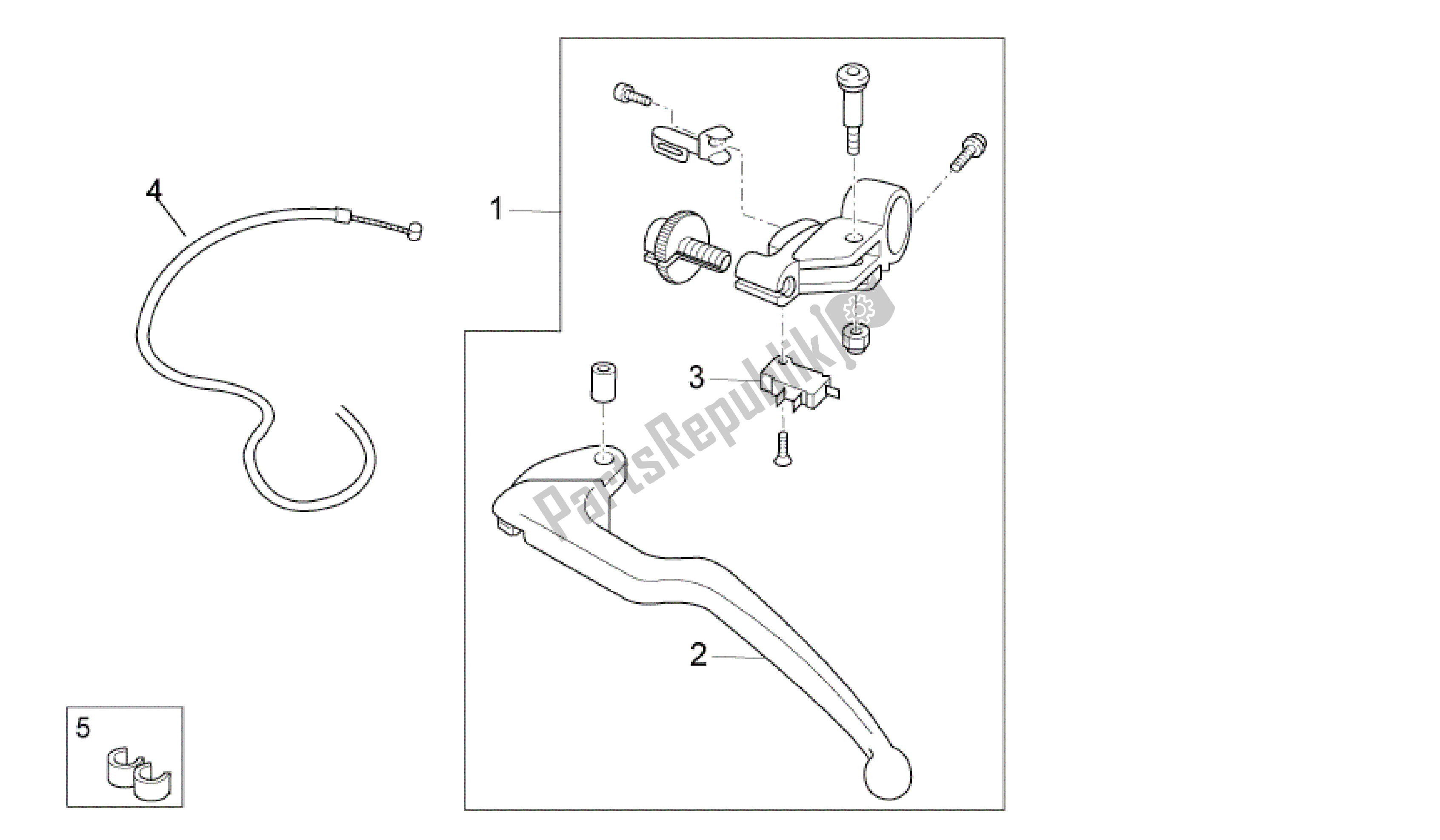 All parts for the Clutch Lever of the Aprilia RSV4 Aprc R ABS 3984 1000 2013