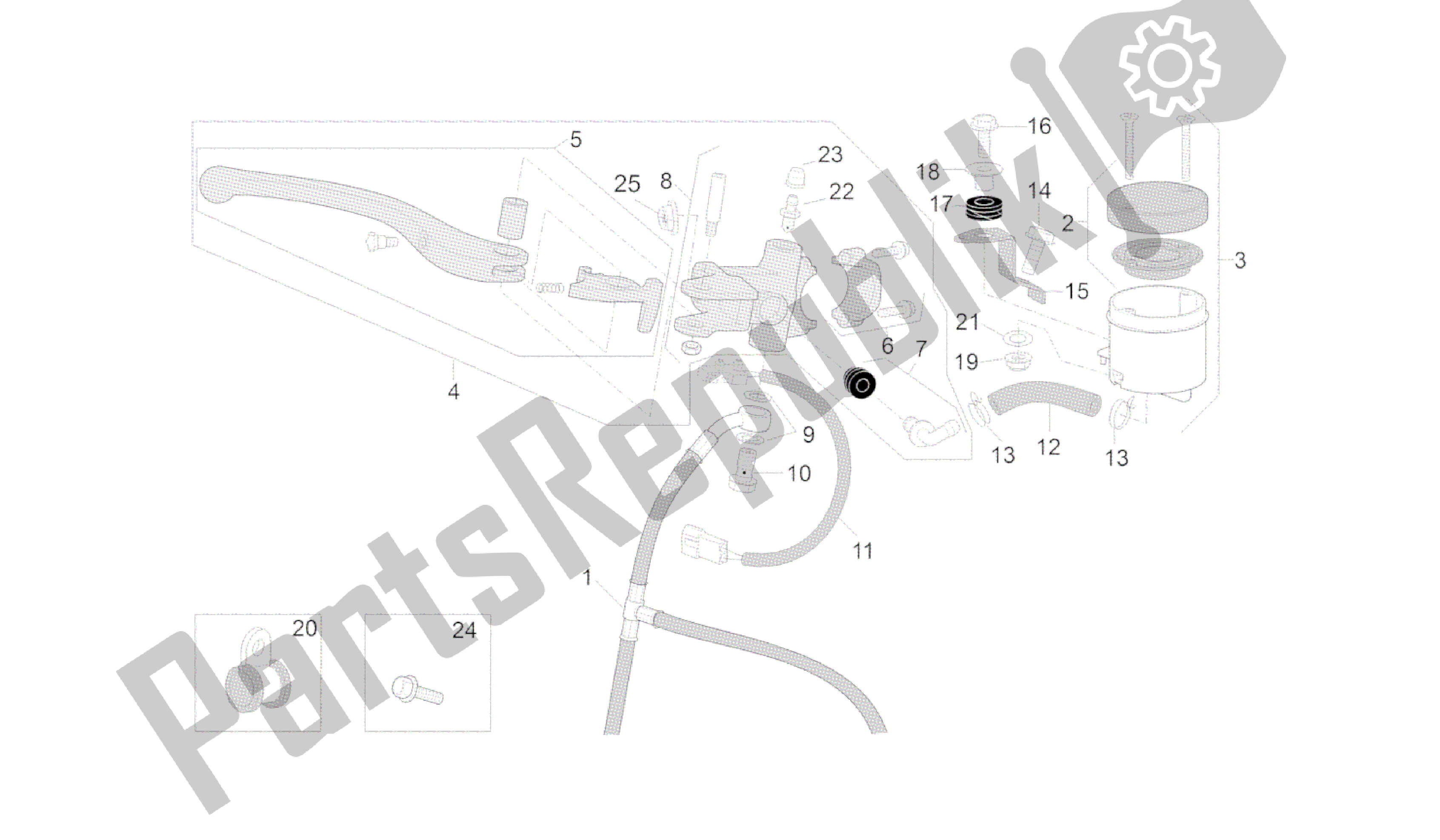 Tutte le parti per il Pompa Freno Anteriore del Aprilia RSV4 Aprc R ABS 3984 1000 2013