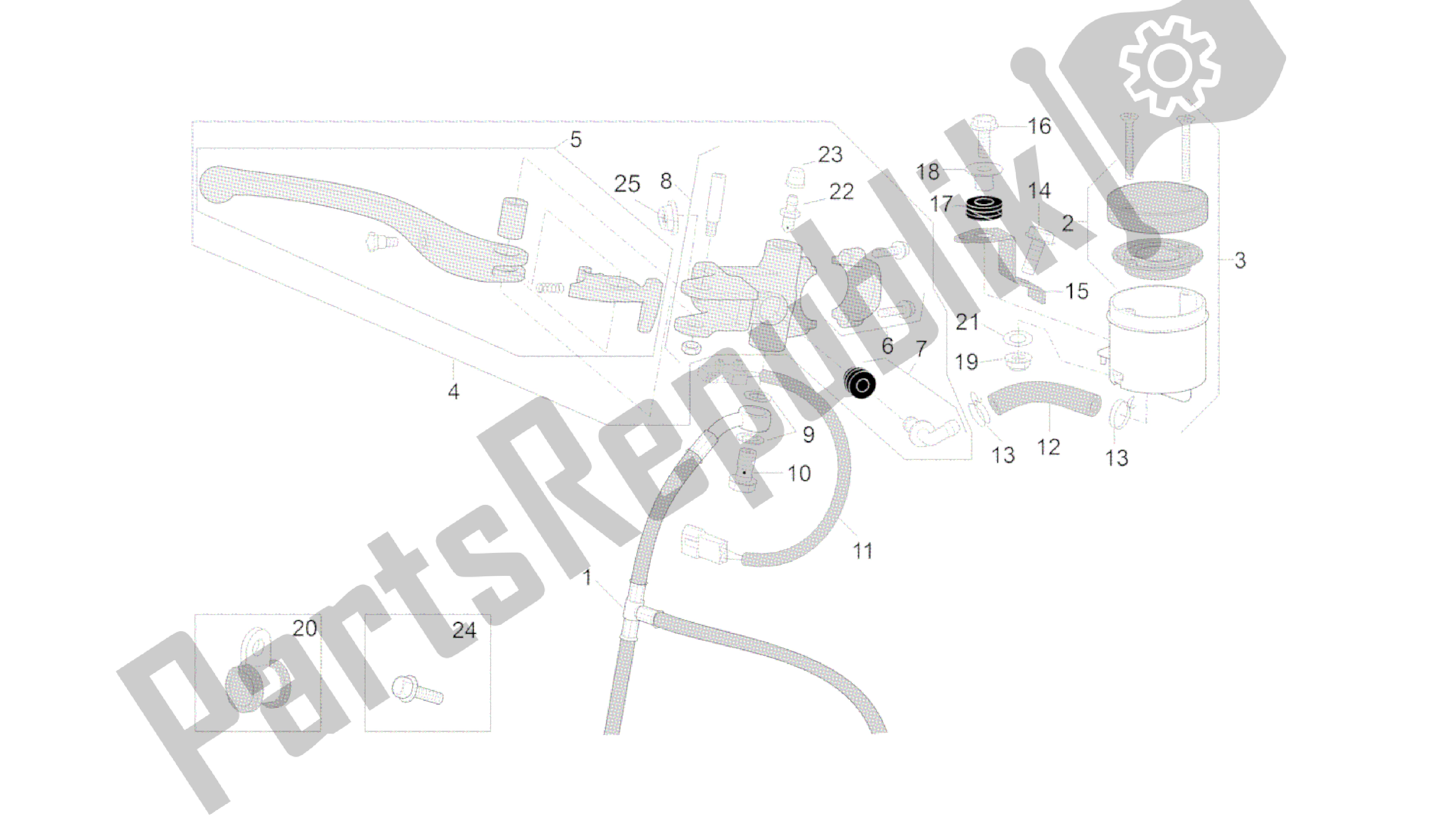 Toutes les pièces pour le Maître-cylindre Avant du Aprilia RSV4 Aprc R ABS 3984 1000 2013