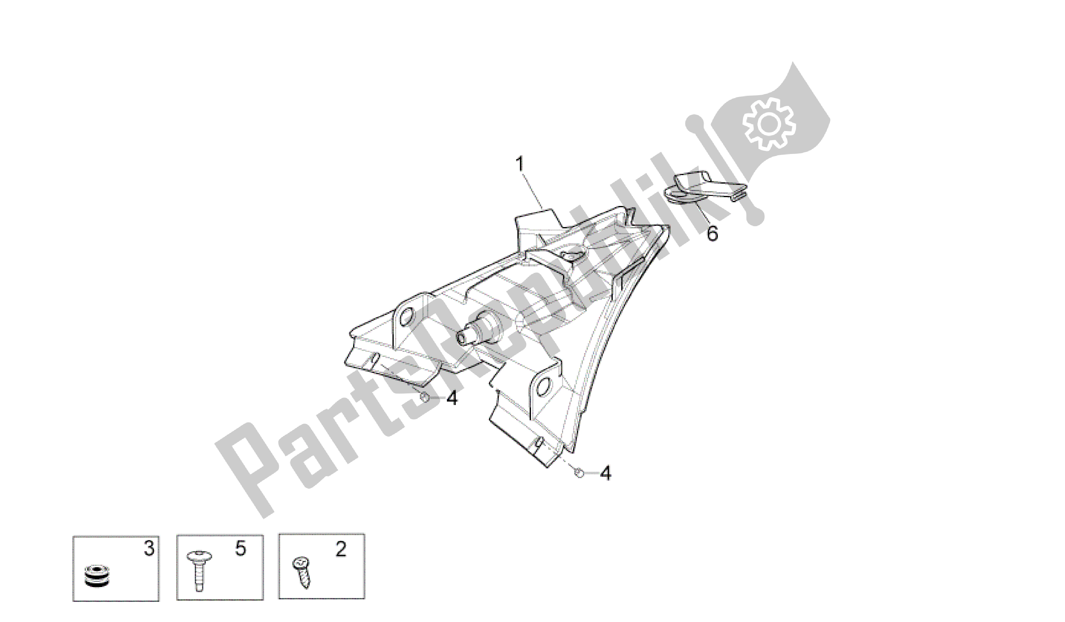 All parts for the Taillight of the Aprilia RSV4 Aprc R ABS 3984 1000 2013