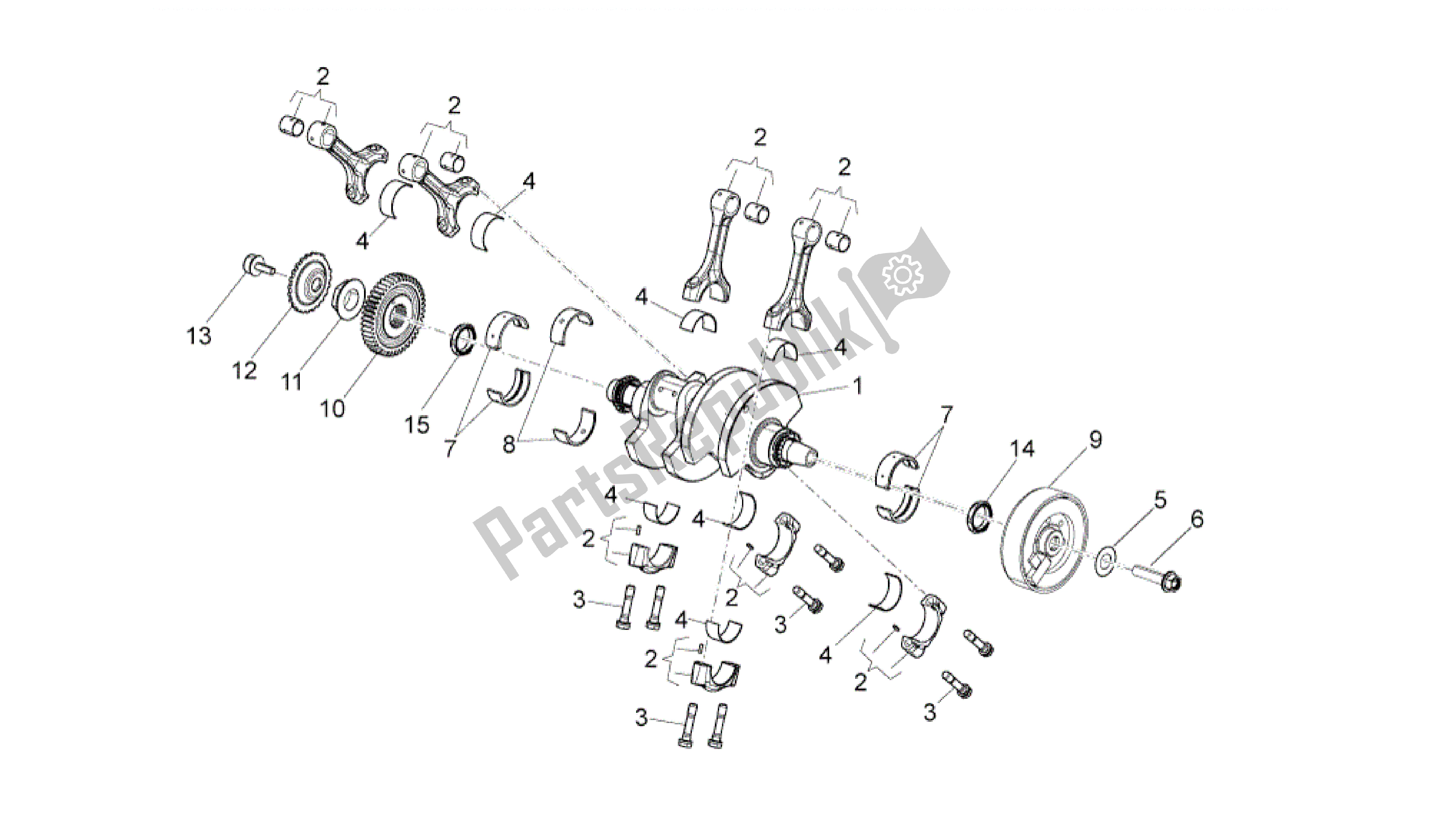 Alle Teile für das Antriebswelle des Aprilia RSV4 Aprc R ABS 3984 1000 2013