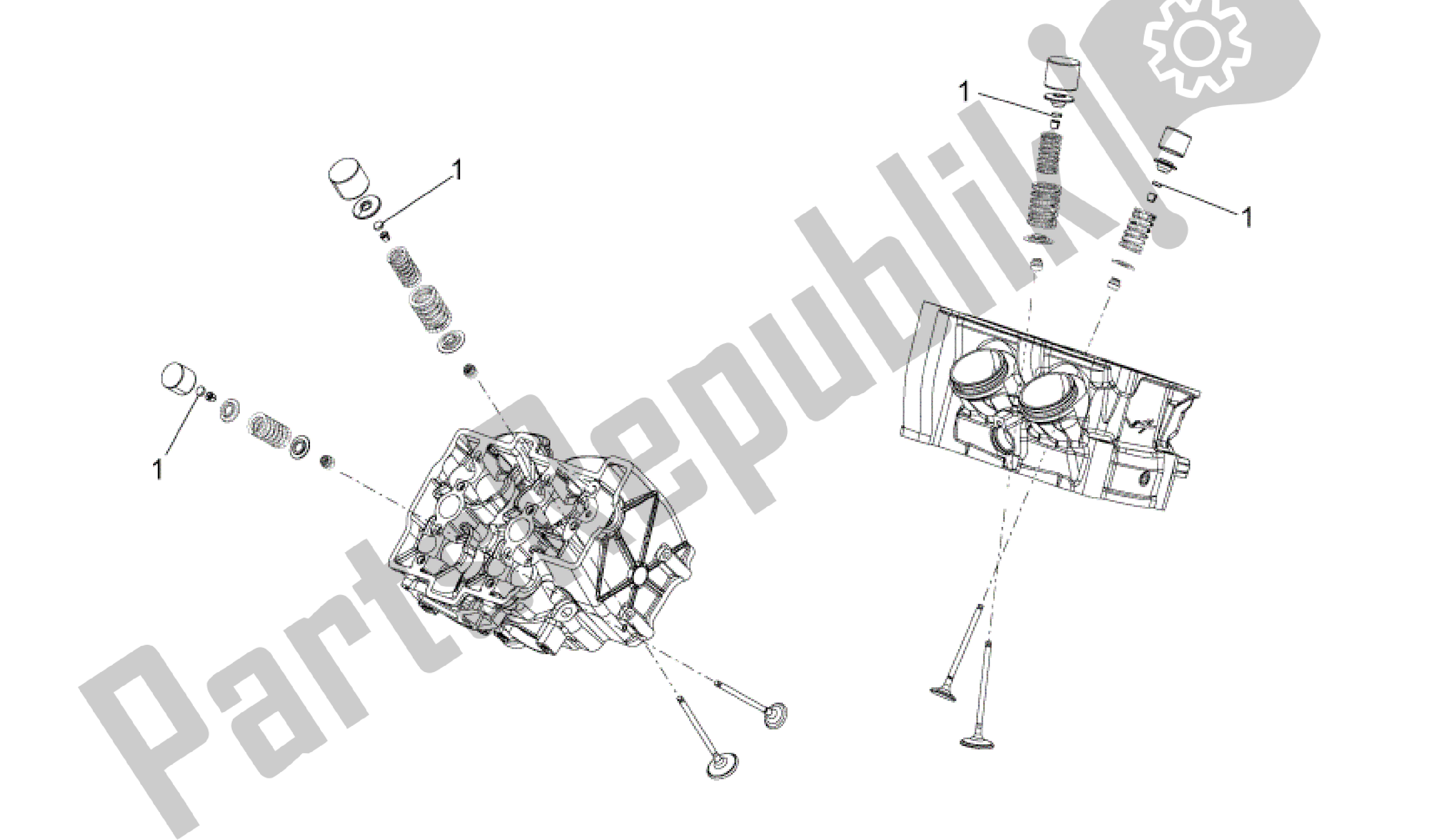 Alle onderdelen voor de Kleppen Pads van de Aprilia RSV4 Aprc R ABS 3984 1000 2013