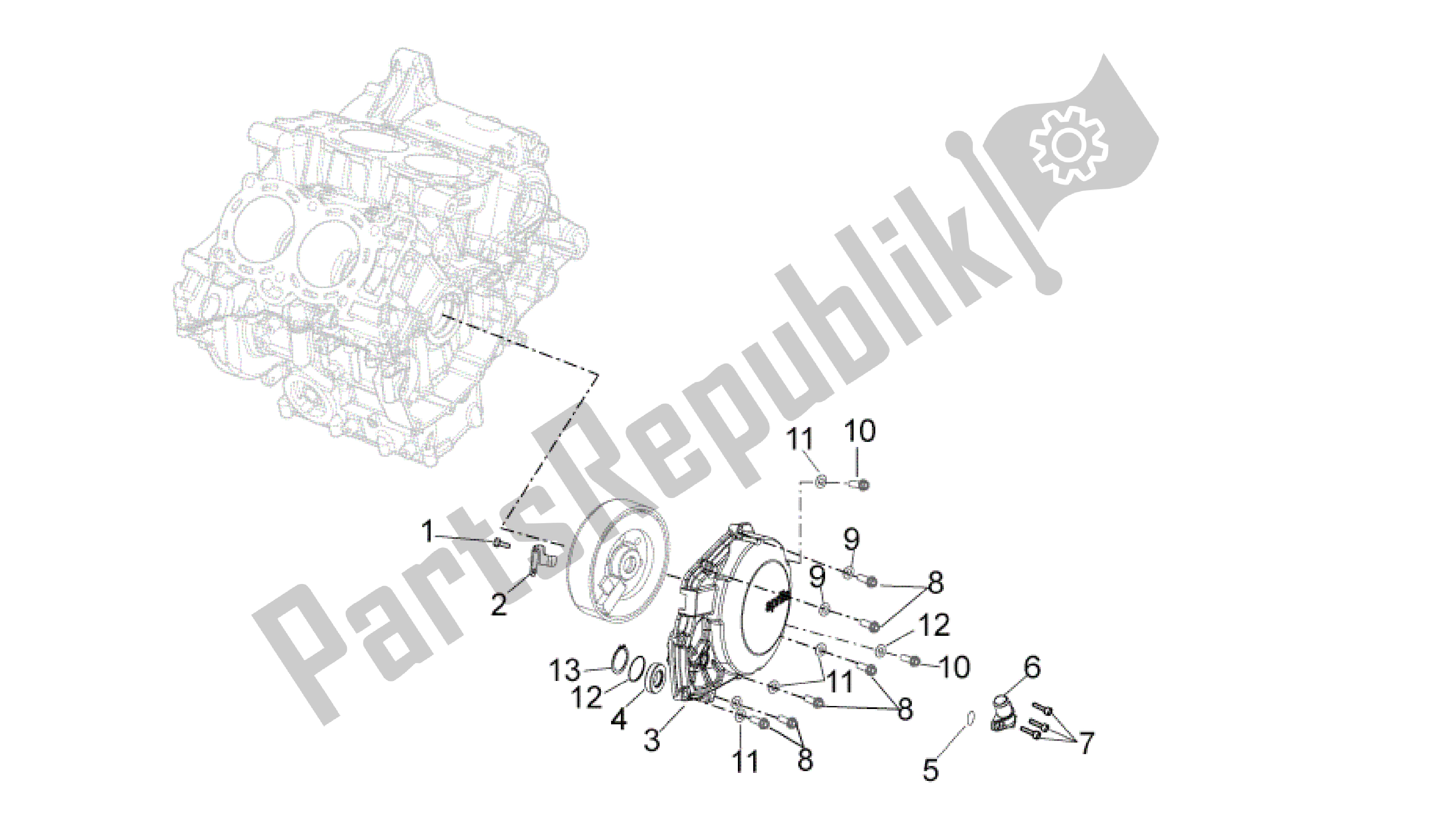 Todas las partes para Cubrir de Aprilia RSV4 Aprc R ABS 3984 1000 2013