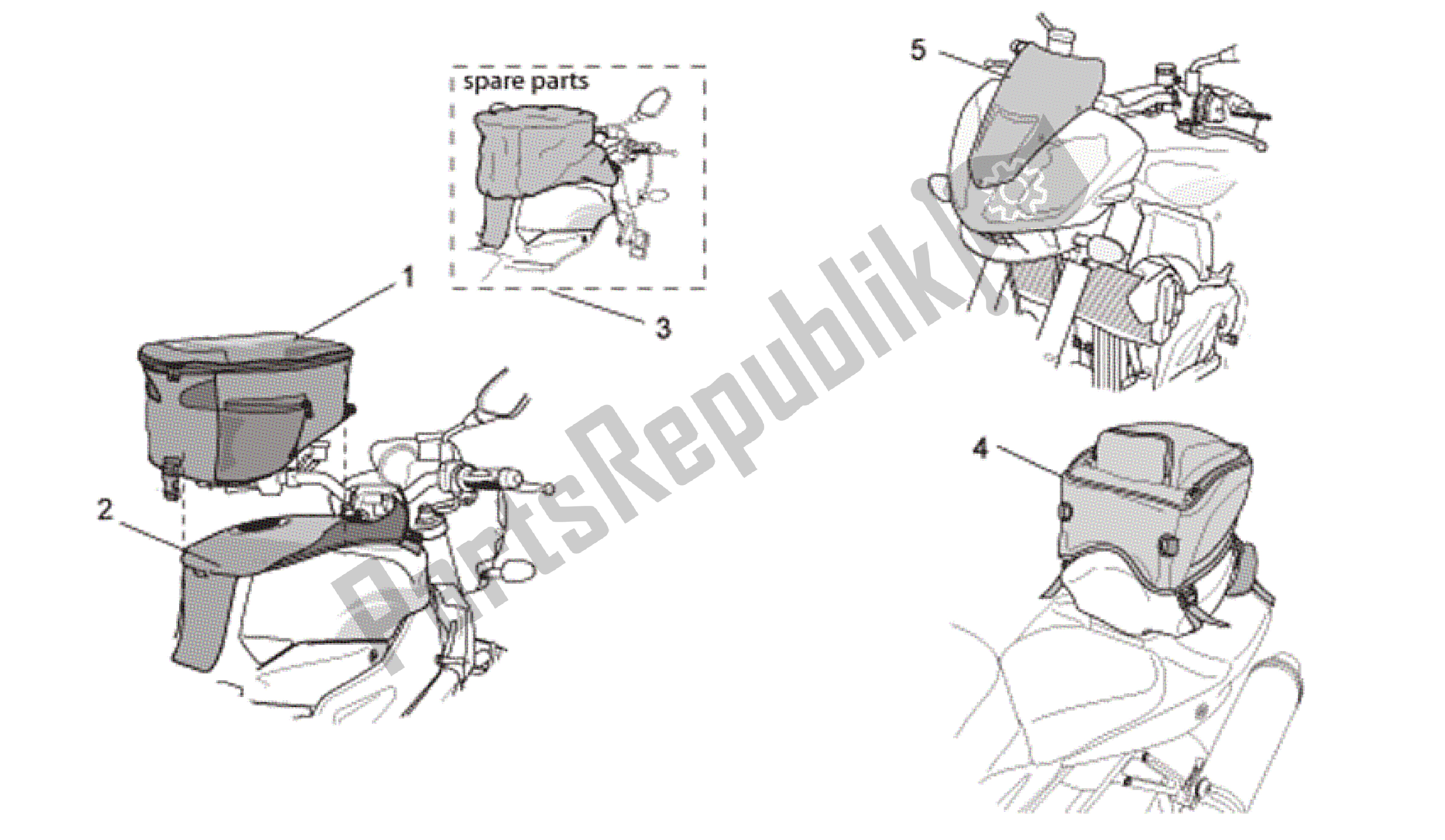 Tutte le parti per il Acc. - Vari Ii del Aprilia RSV Tuono Factory 3985 1000 2006 - 2009