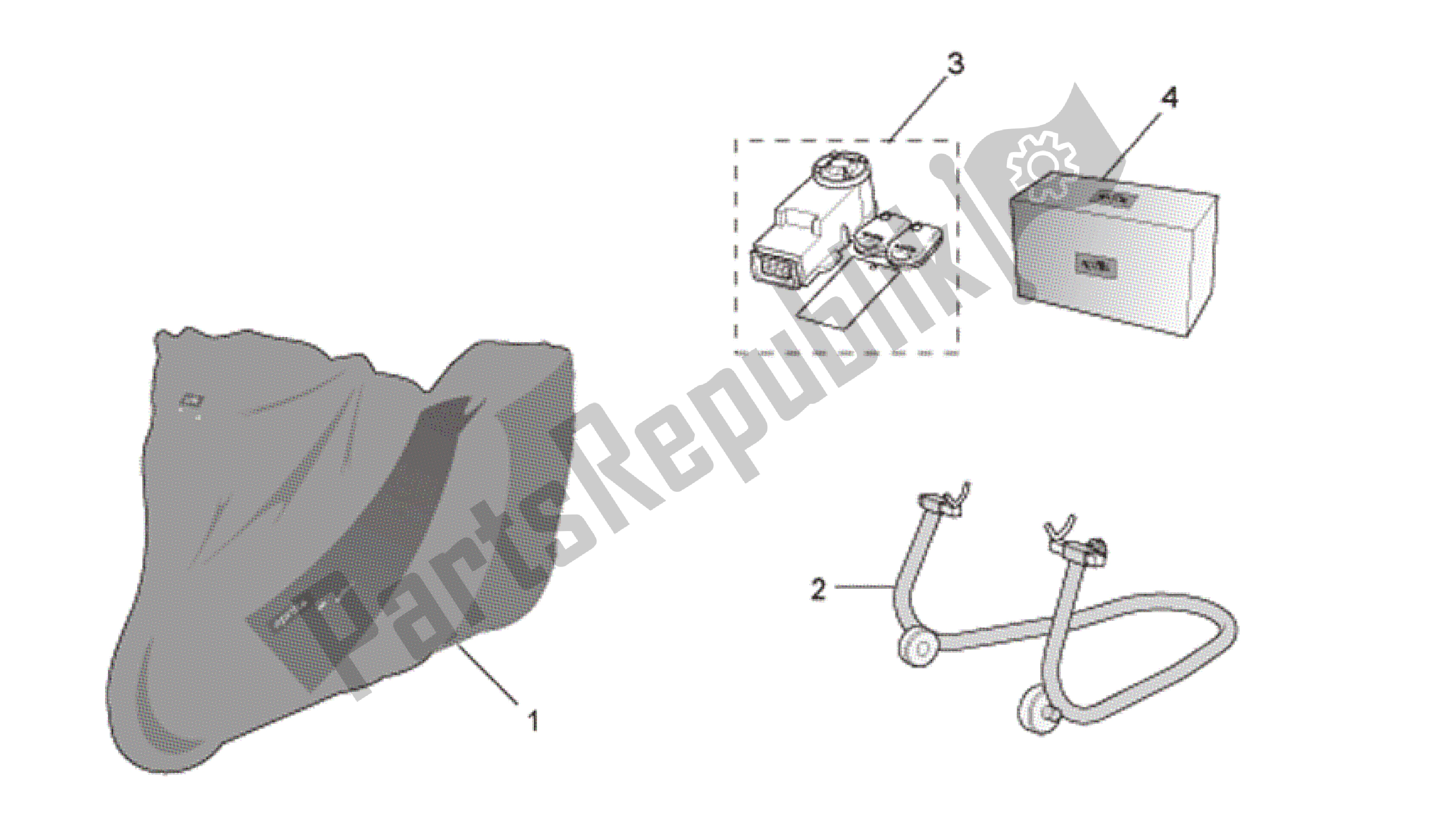 Tutte le parti per il Acc. - Vari I del Aprilia RSV Tuono R 3985 1000 2006 - 2009