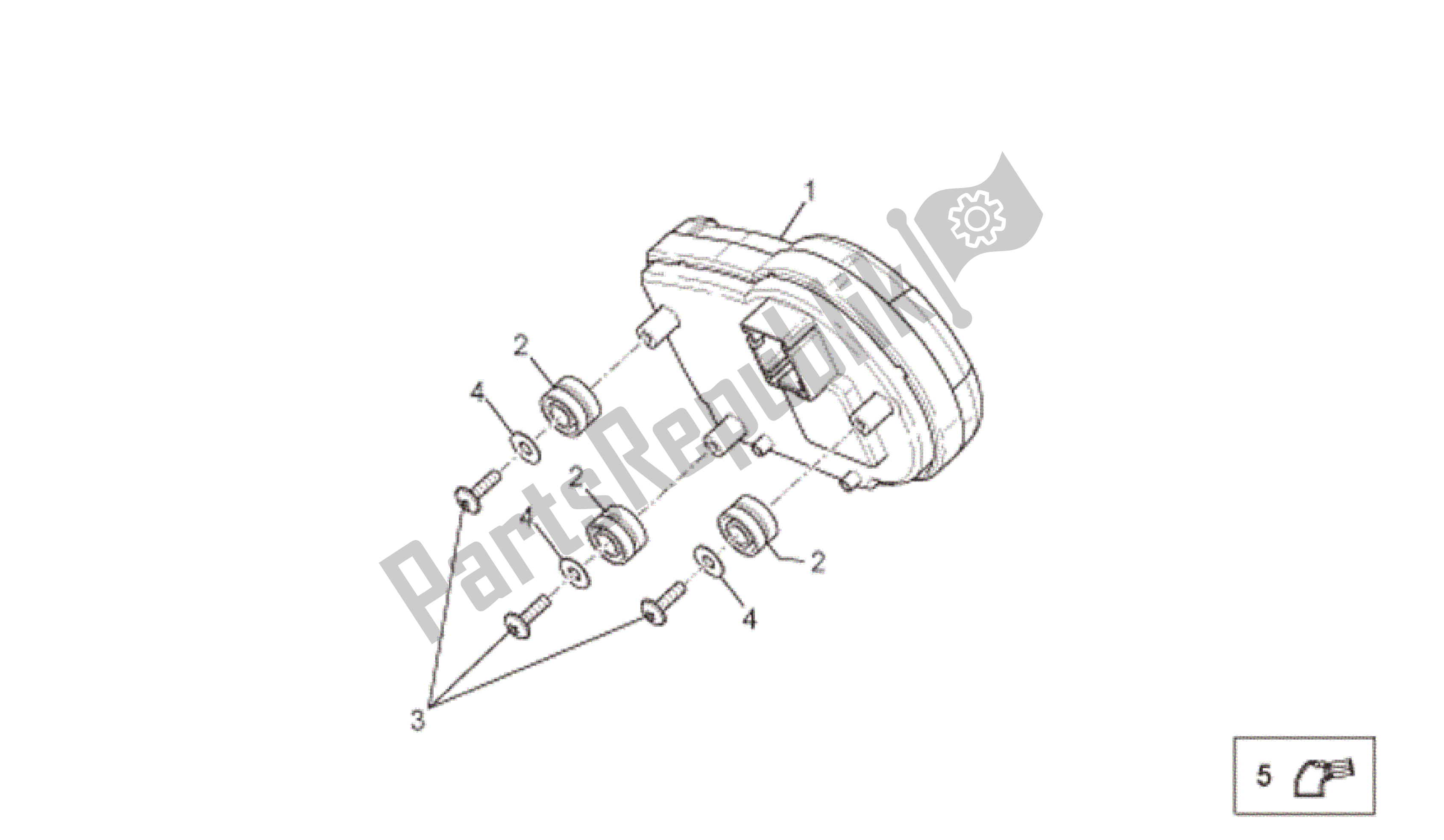 Toutes les pièces pour le Tableau De Bord du Aprilia RSV Tuono R 3985 1000 2006 - 2009