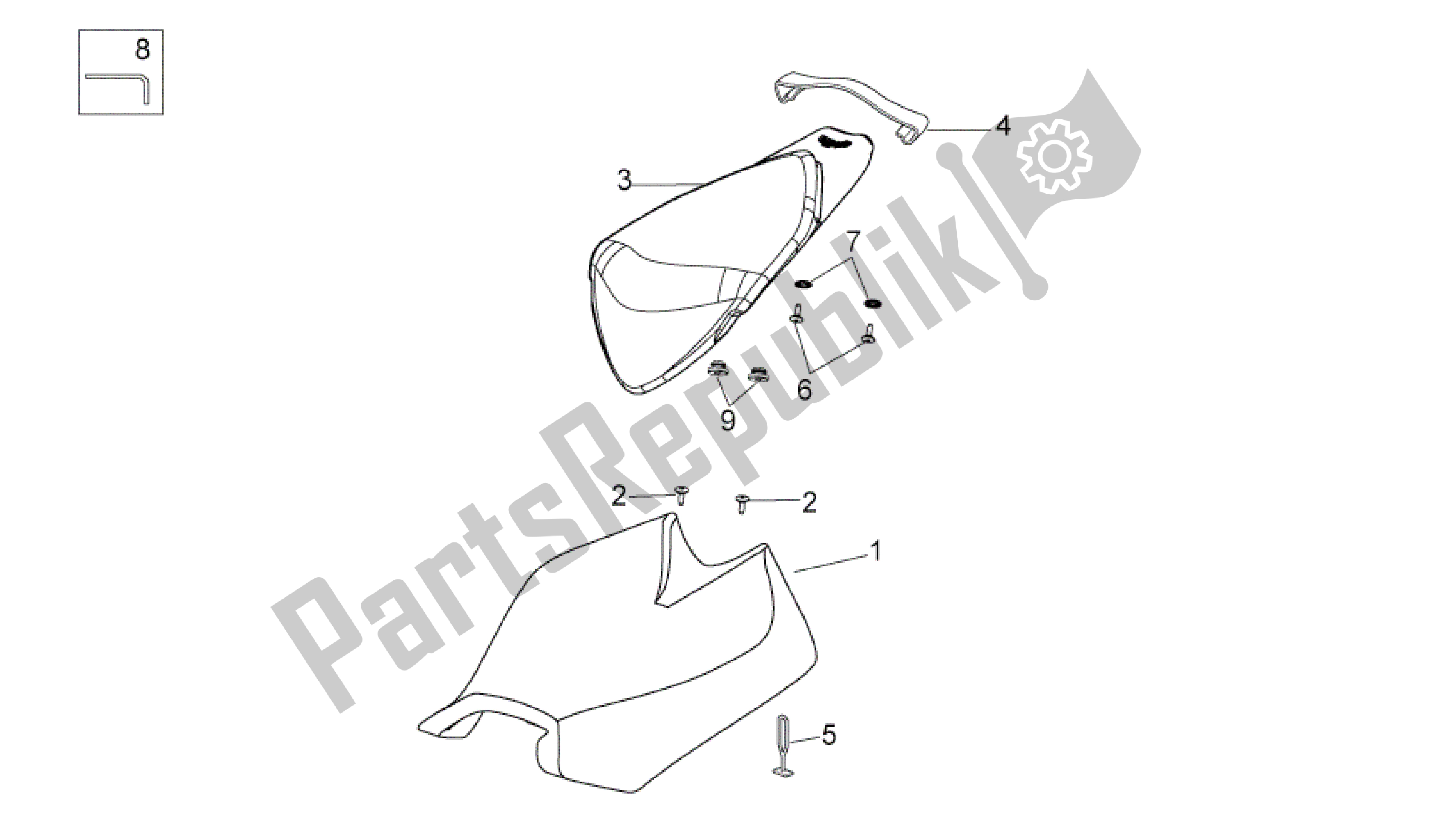 Tutte le parti per il Sella del Aprilia RSV4 Aprc Factory ABS 3986 1000 2013