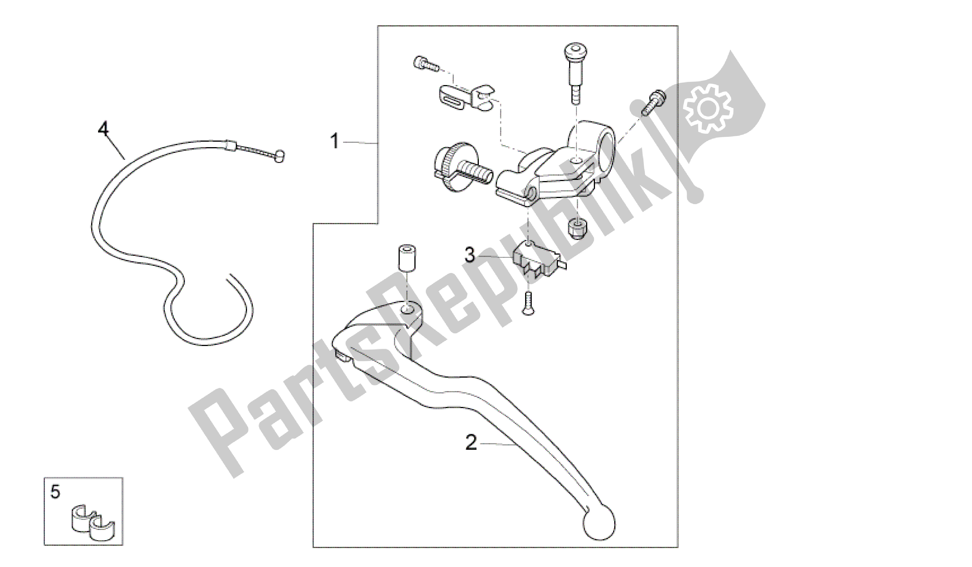 All parts for the Clutch Lever of the Aprilia RSV4 Aprc Factory ABS 3986 1000 2013