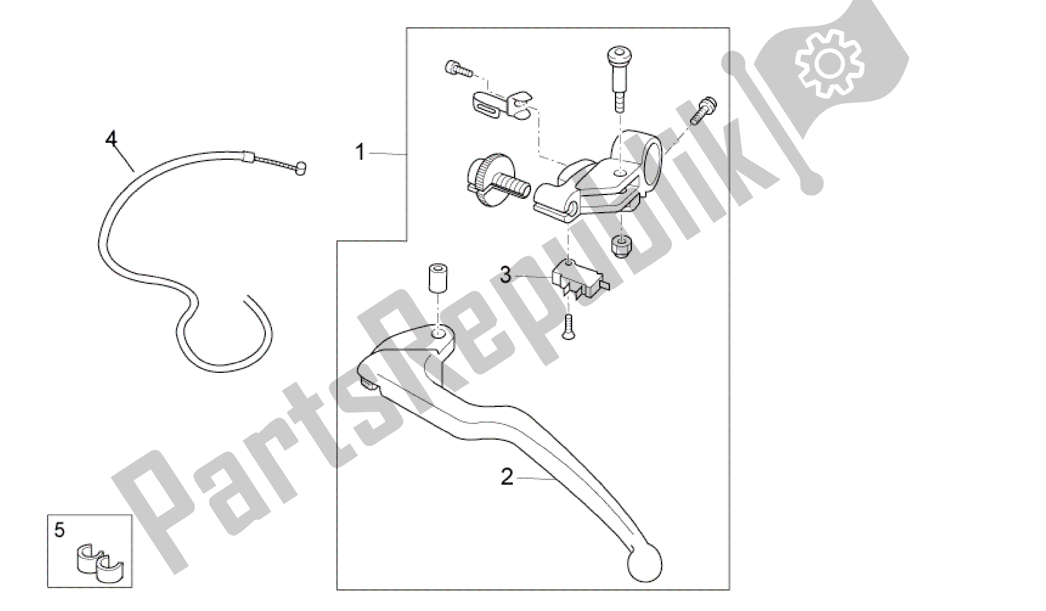 Todas as partes de Alavanca De Embreagem do Aprilia RSV4 Aprc Factory ABS 3986 1000 2013