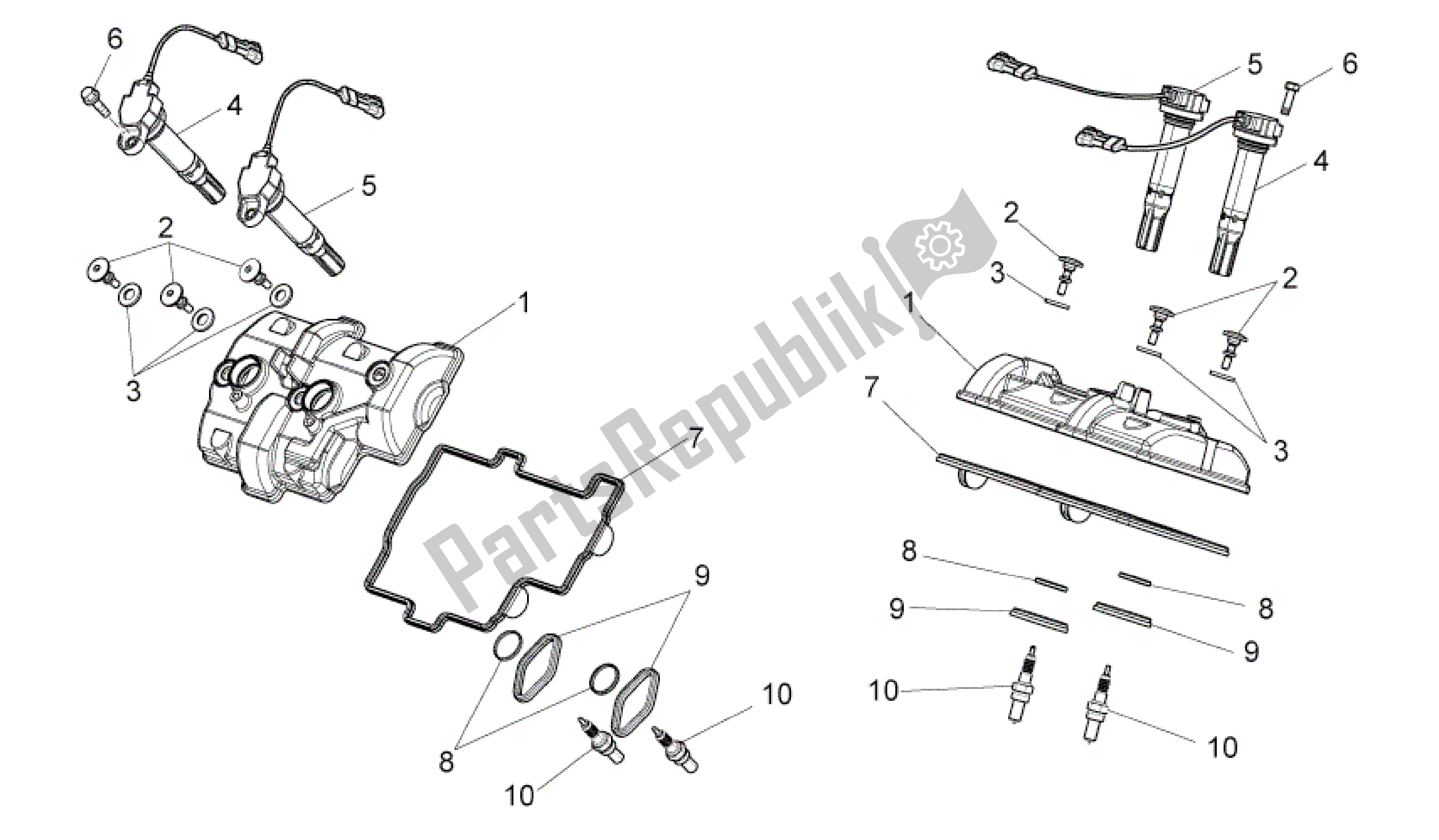 Alle onderdelen voor de Kleppen Bedekken van de Aprilia RSV4 Aprc Factory ABS 3986 1000 2013