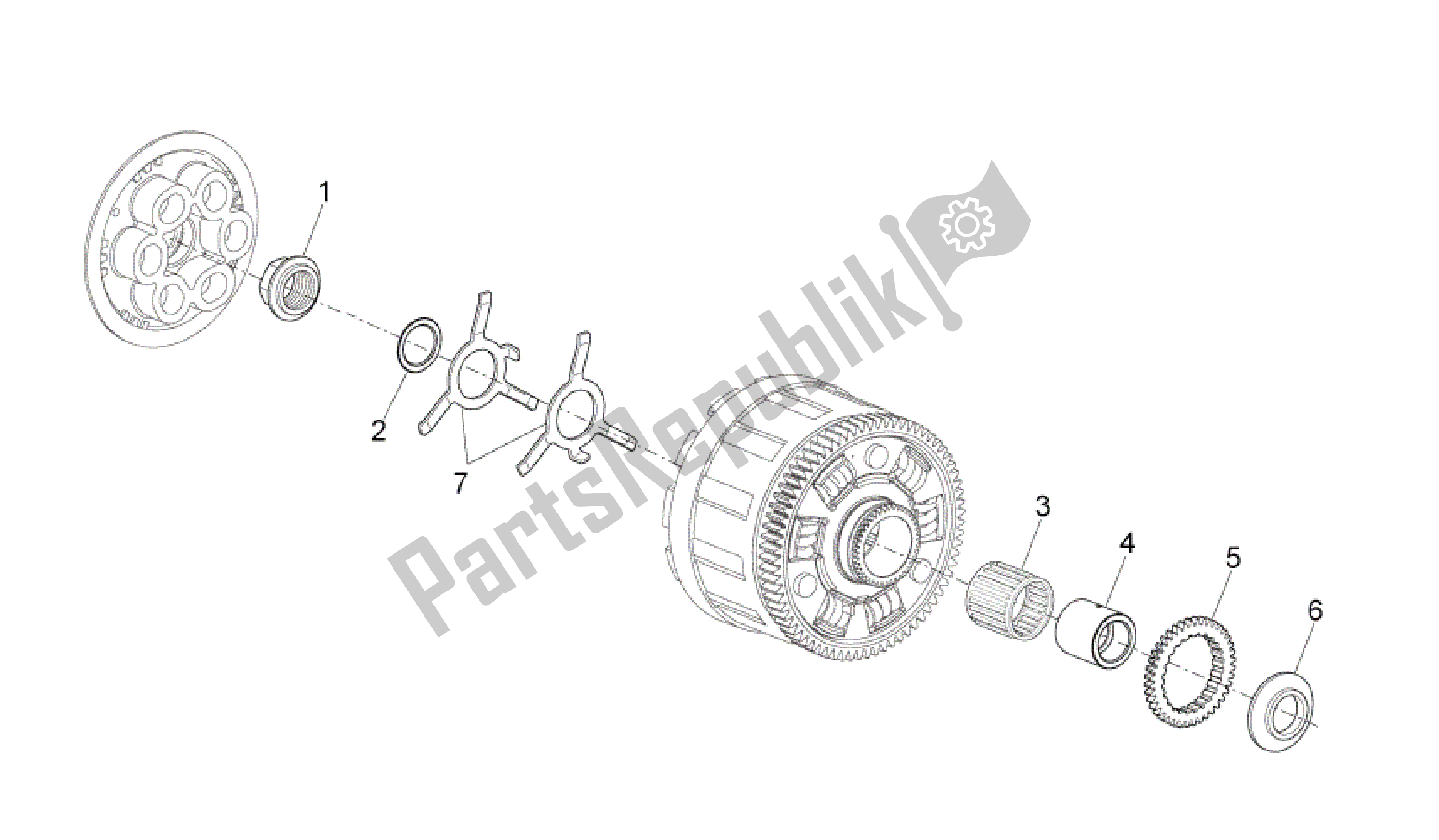 Todas las partes para Embrague I de Aprilia RSV4 Aprc Factory ABS 3986 1000 2013