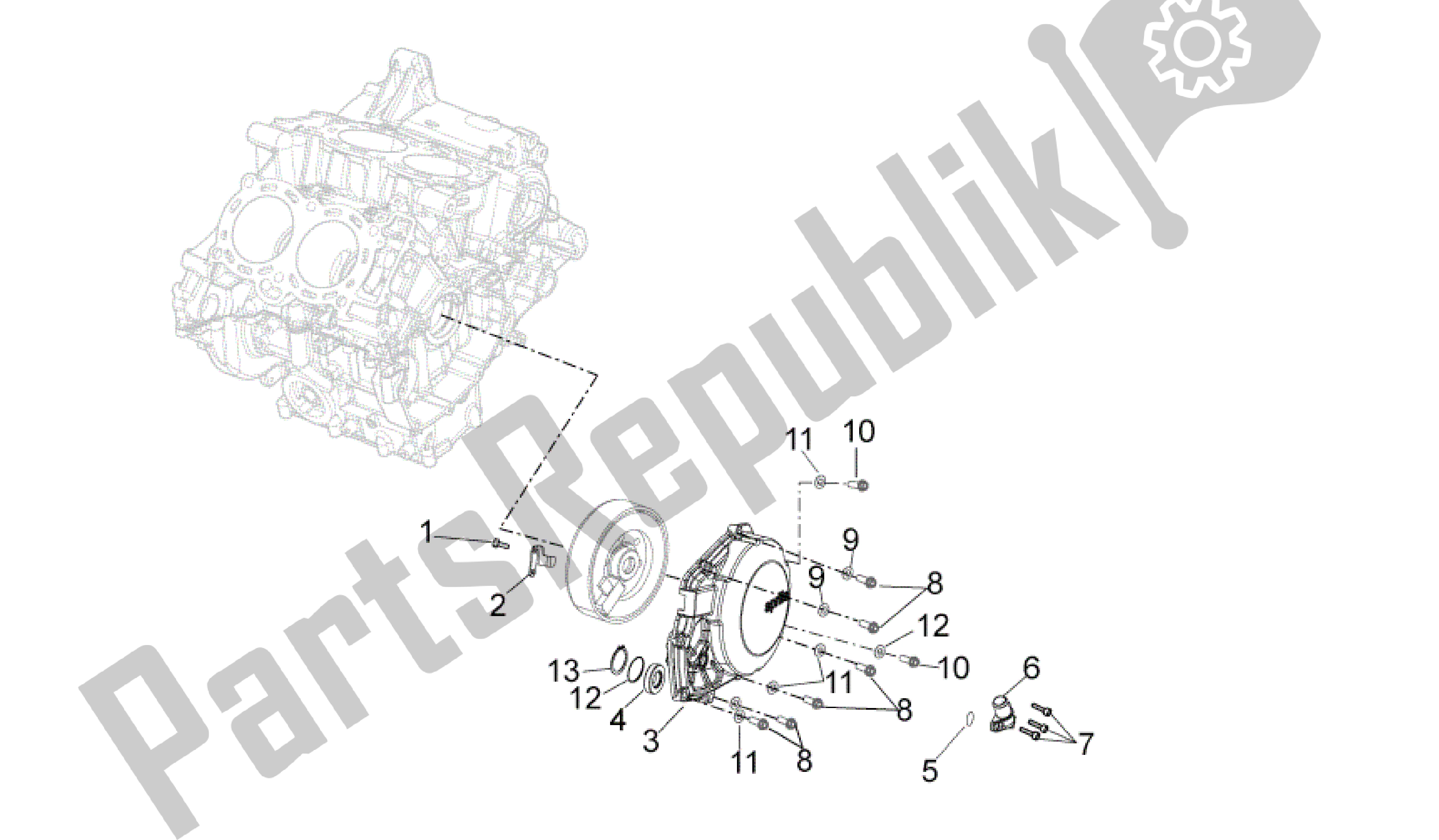 Tutte le parti per il Copertina del Aprilia RSV4 Aprc Factory ABS 3986 1000 2013